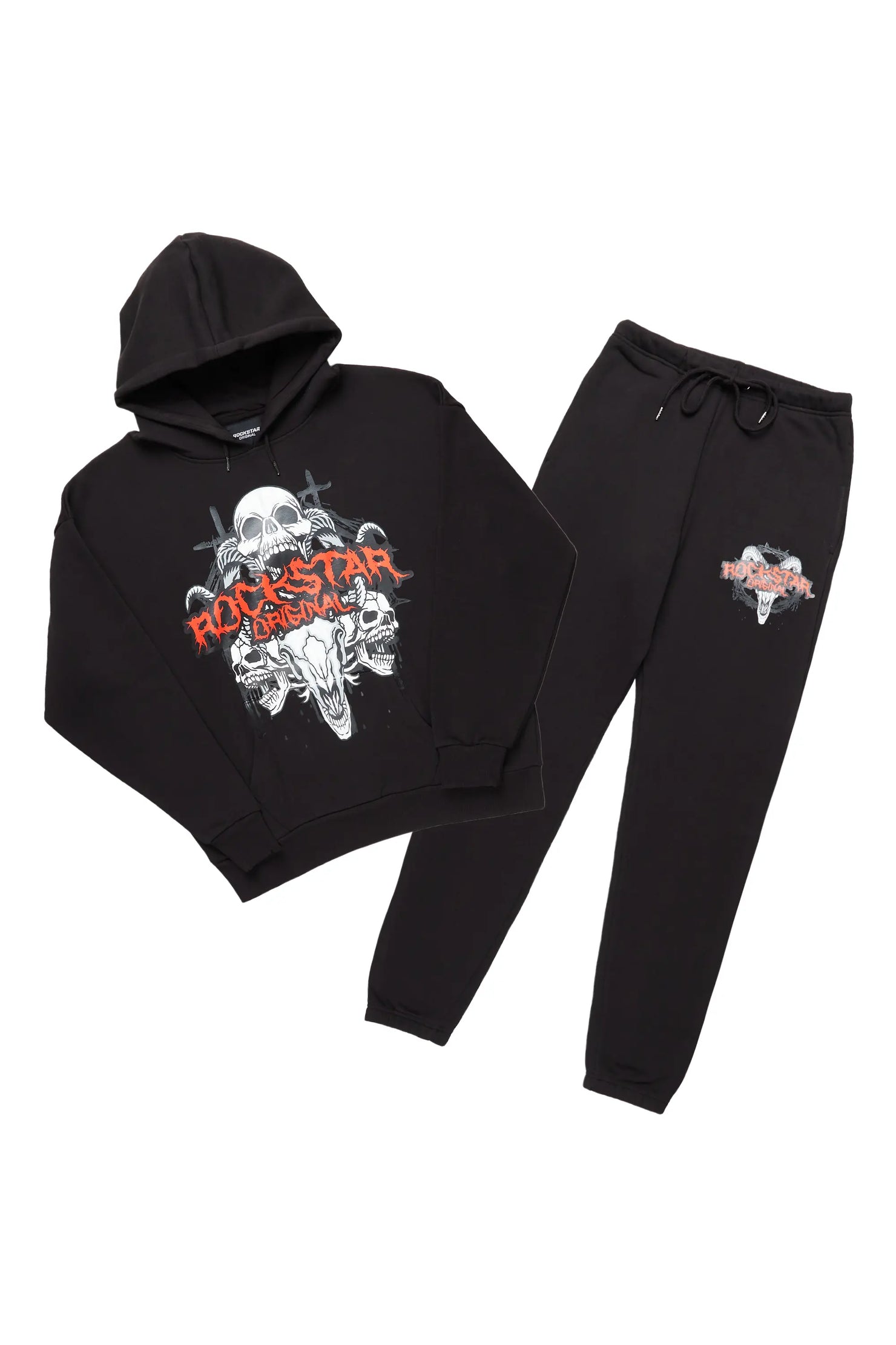 Sebas Black Relaxed Fit Track Set