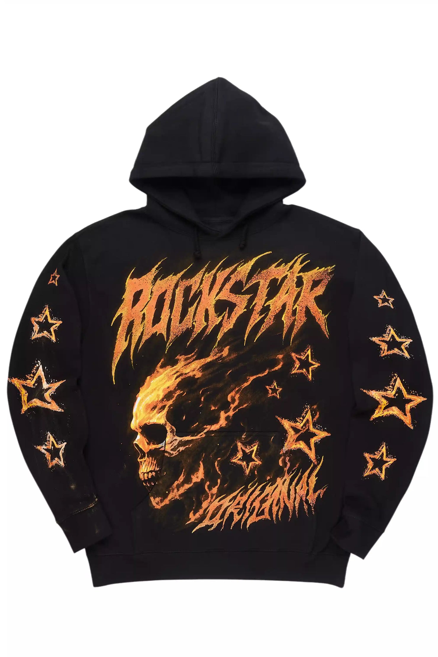 Shaletha Black Graphic Hoodie