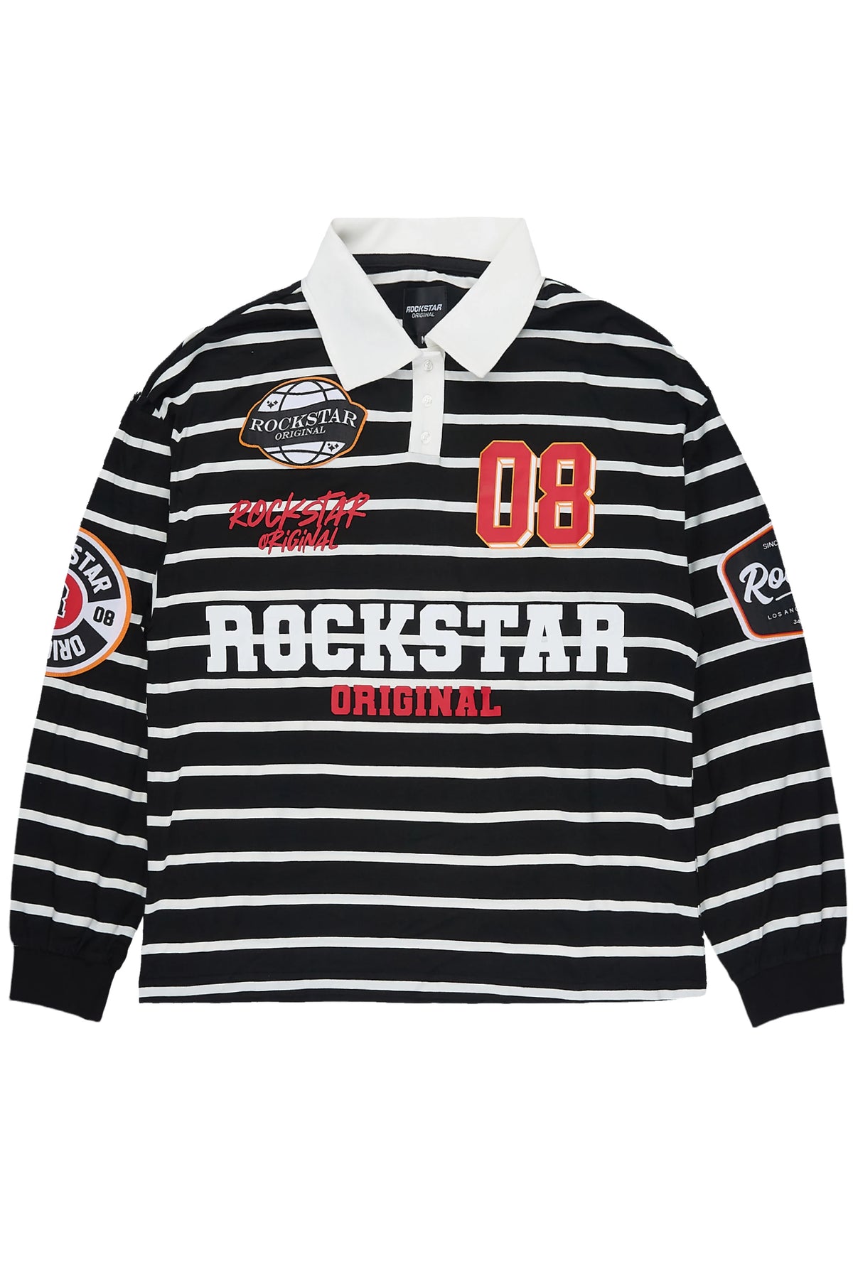 Genis Black Long Sleeve Polo Shirt