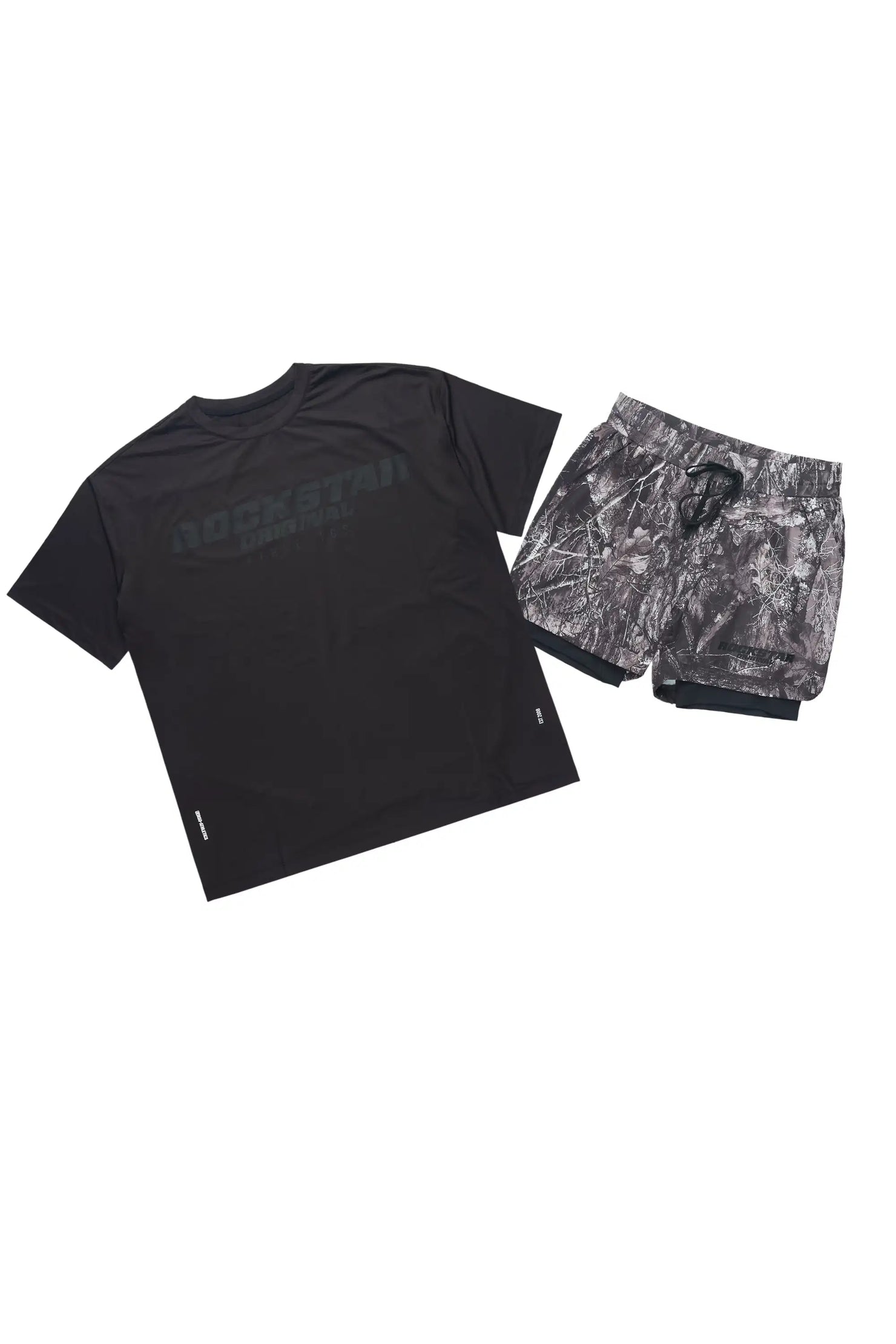 Strength Black/Grey T-Shirt Short Set