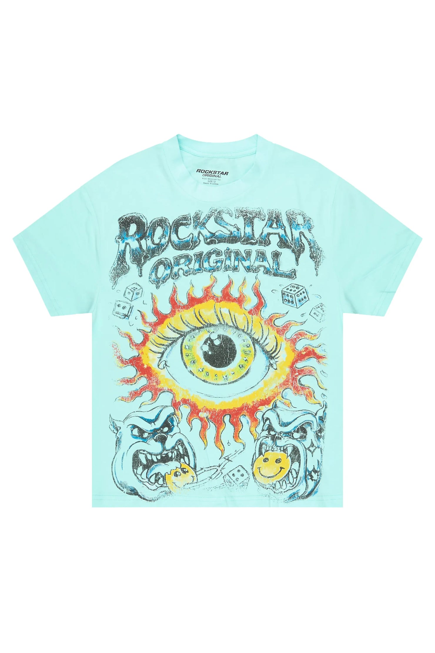 Boys Storm Light Blue Graphic T-Shirt