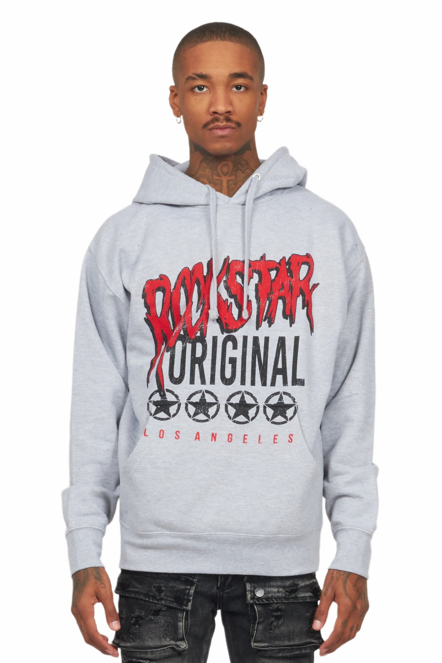 Wizzurd Grey Graphic Hoodie
