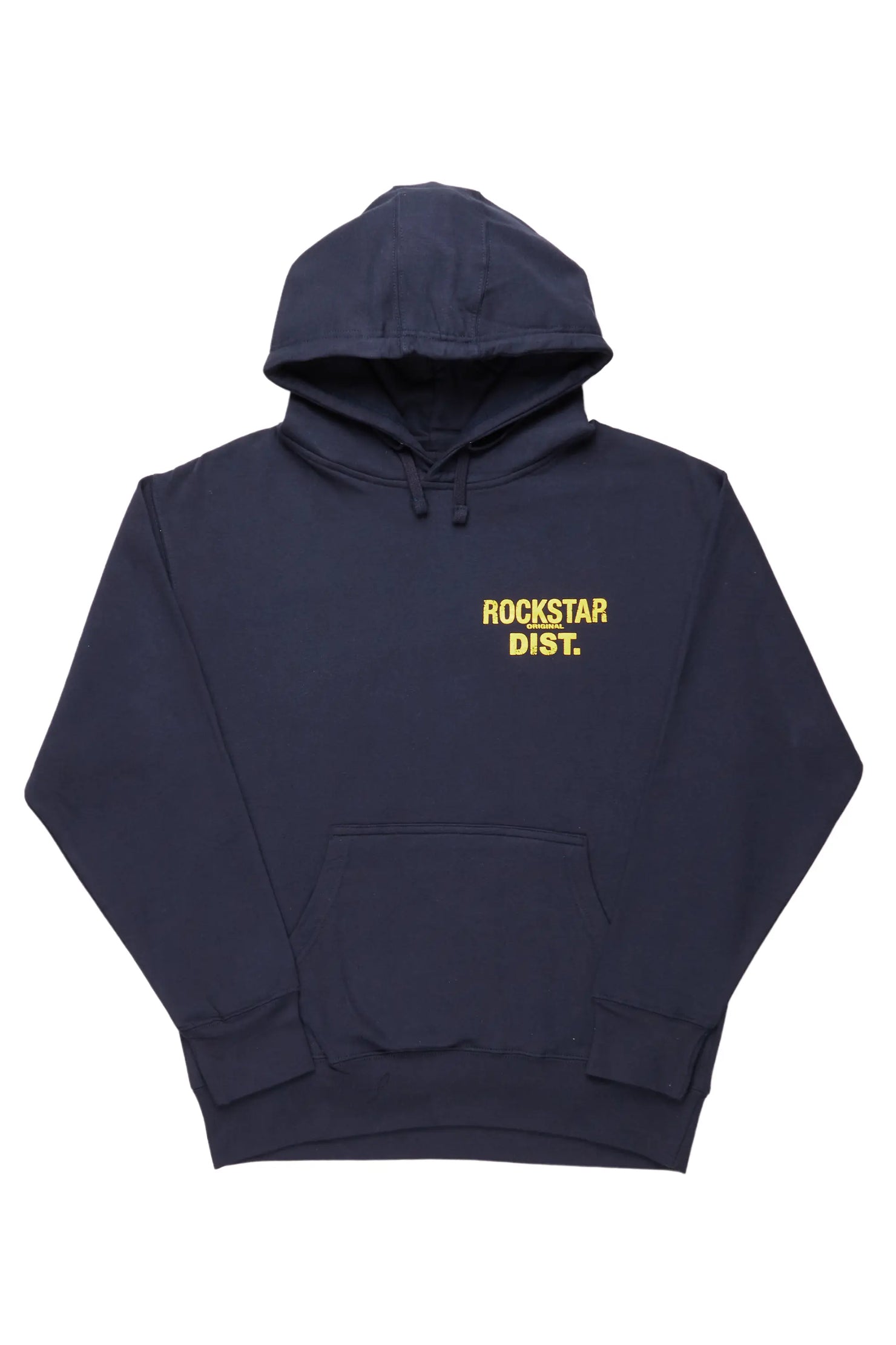Lake Navy Yellow Graphic Hoodie Rockstar Original