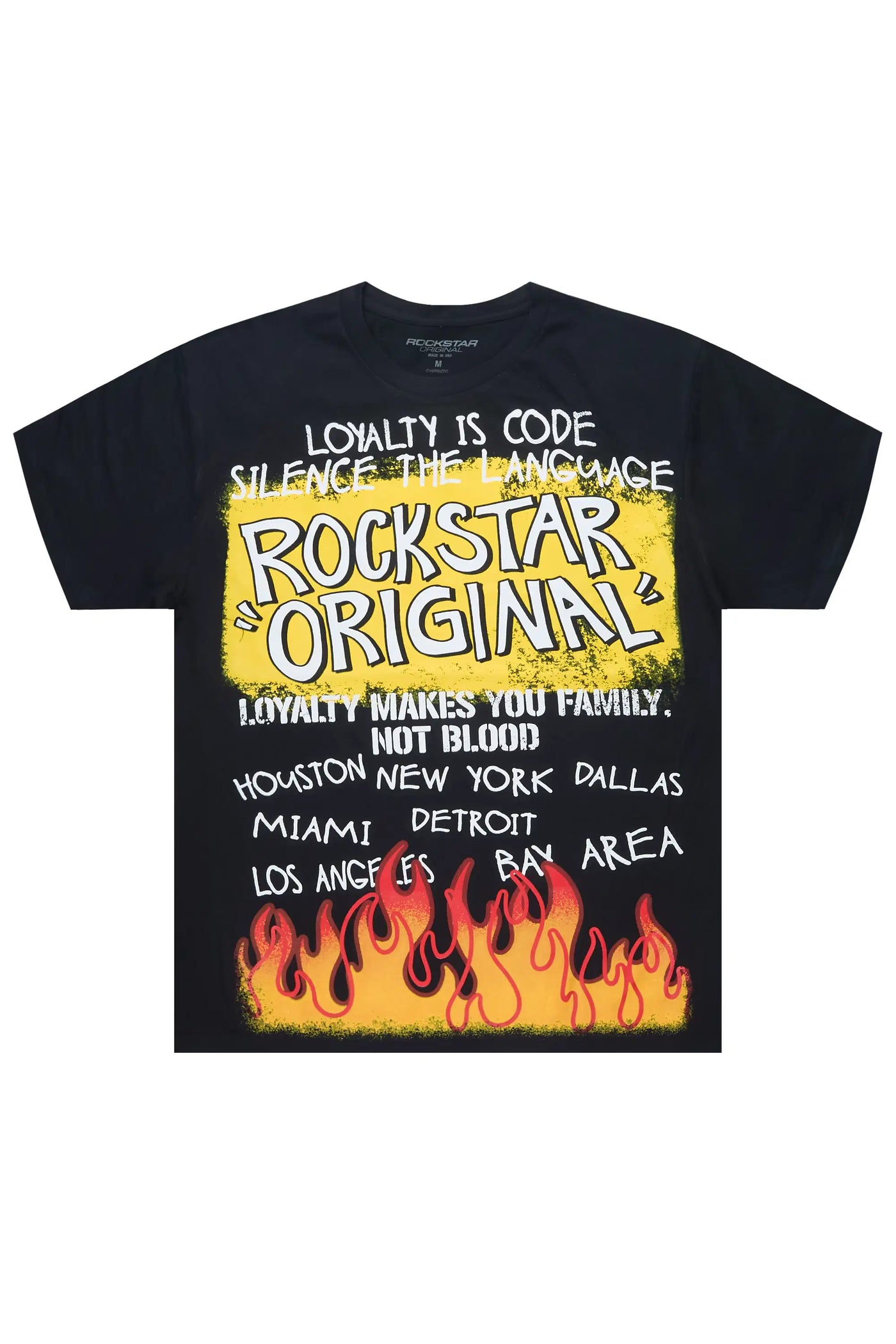 Beno 2.0 Black/Yellow Oversized Graphic T-Shirt– Rockstar Original