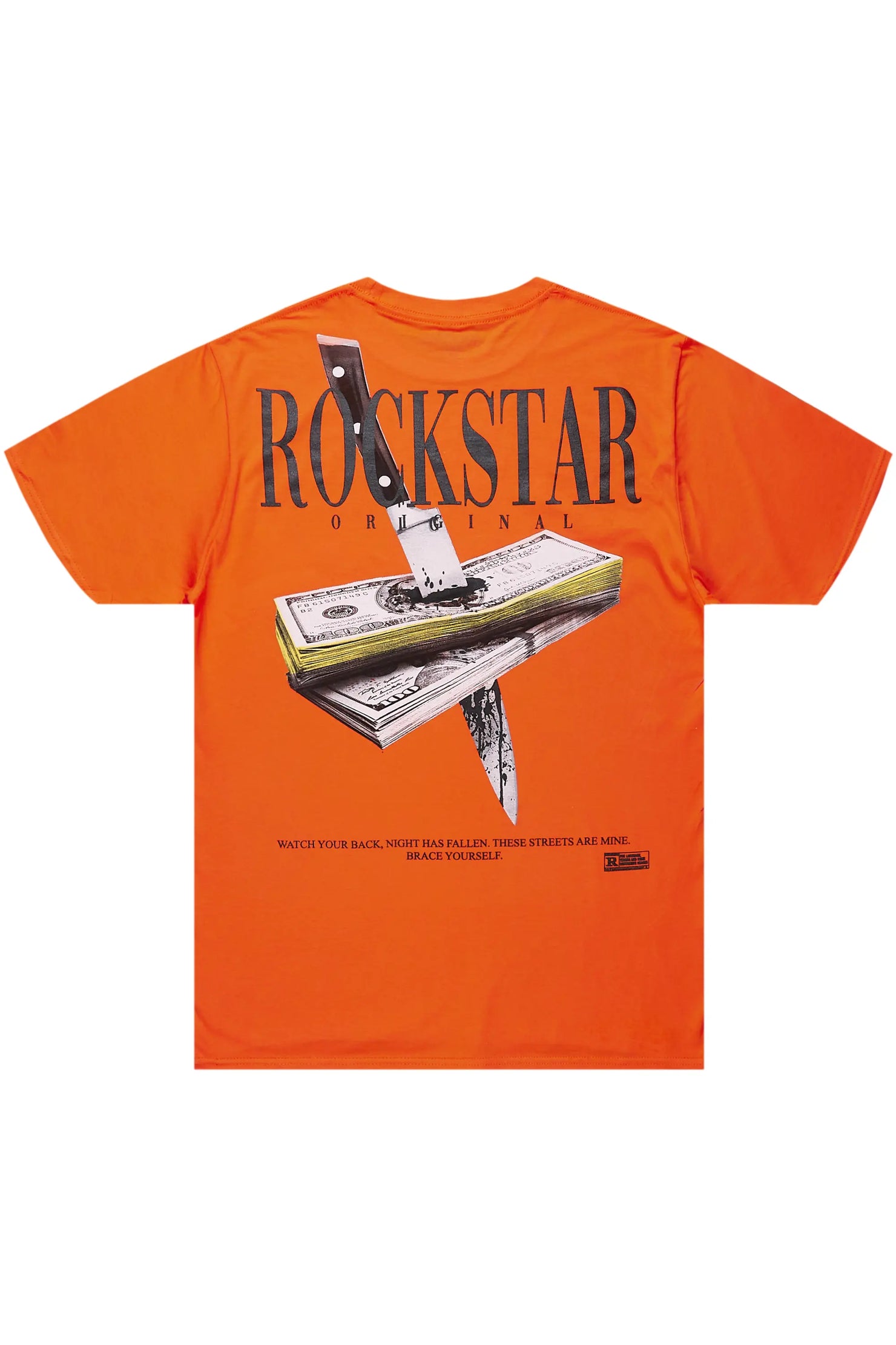 Dayte Nite Orange Graphic T-Shirt