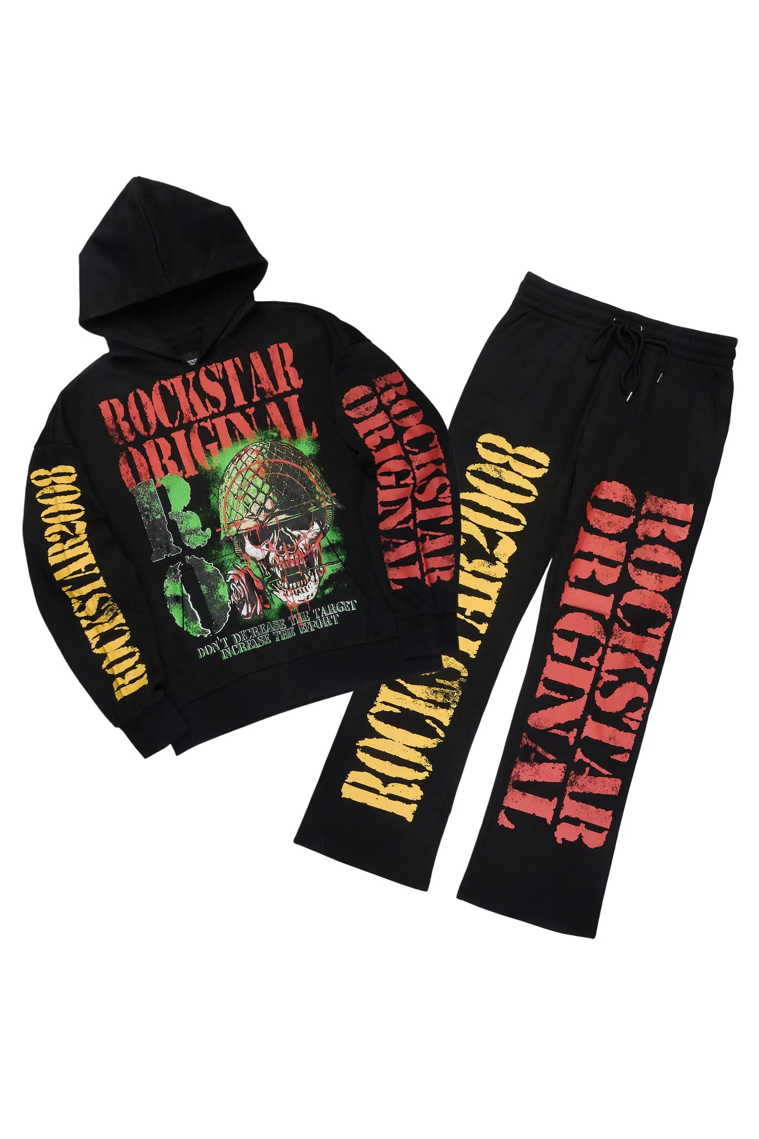Killshot Romance Black Hoodie/Baggy Pant Track Set