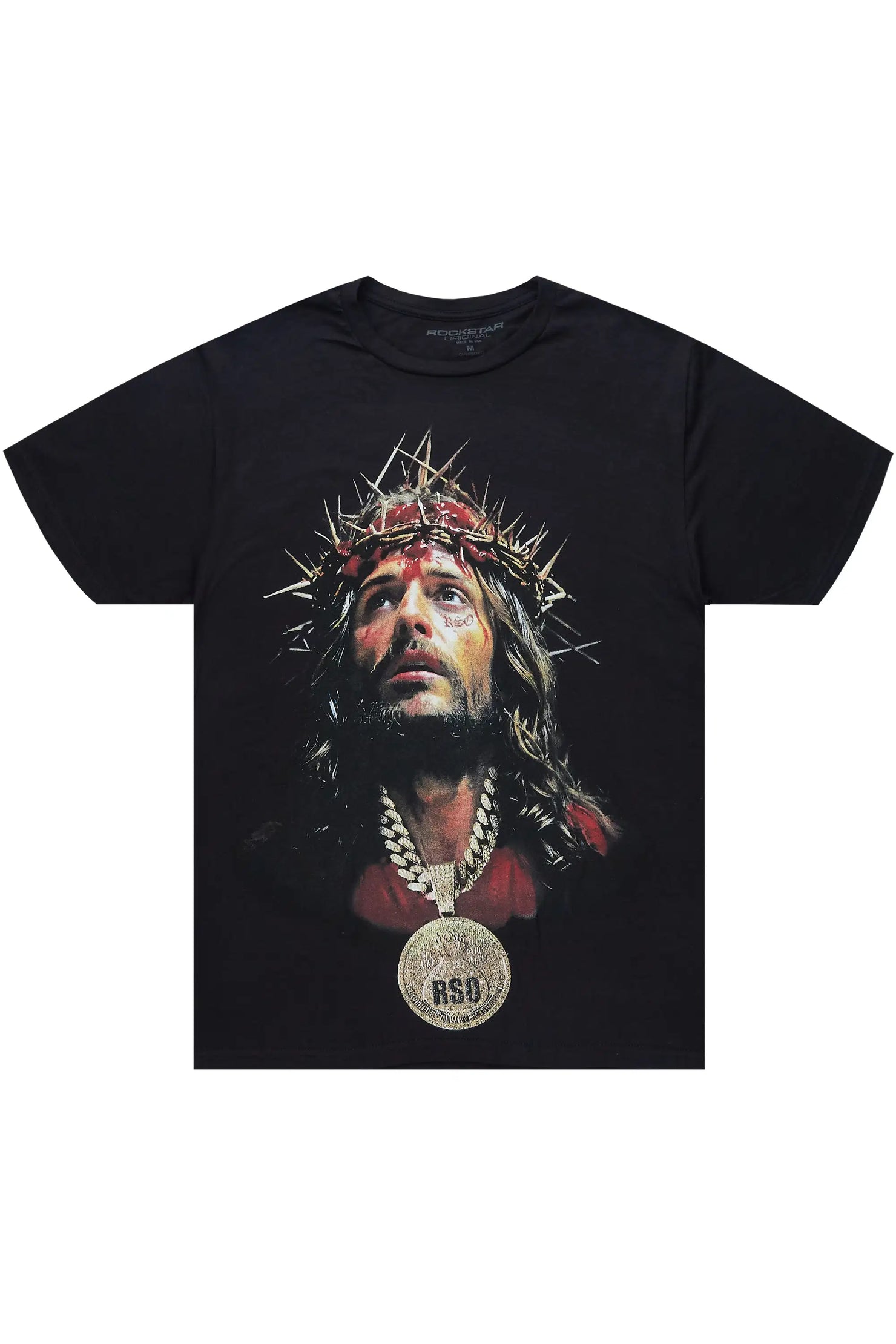 Amina 2.0 Black Oversized Graphic T-Shirt