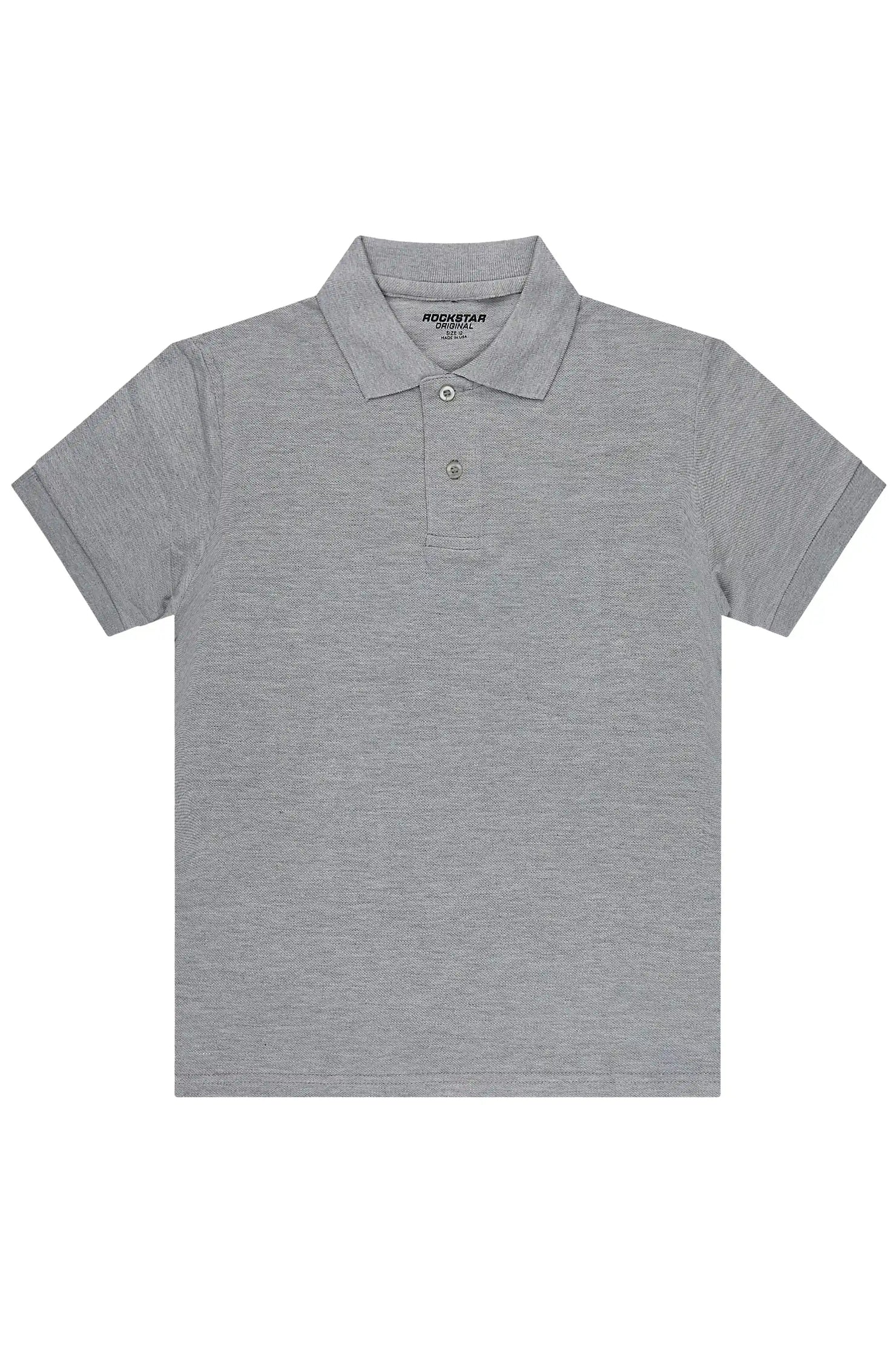 Boys Romeo Heather Grey Polo