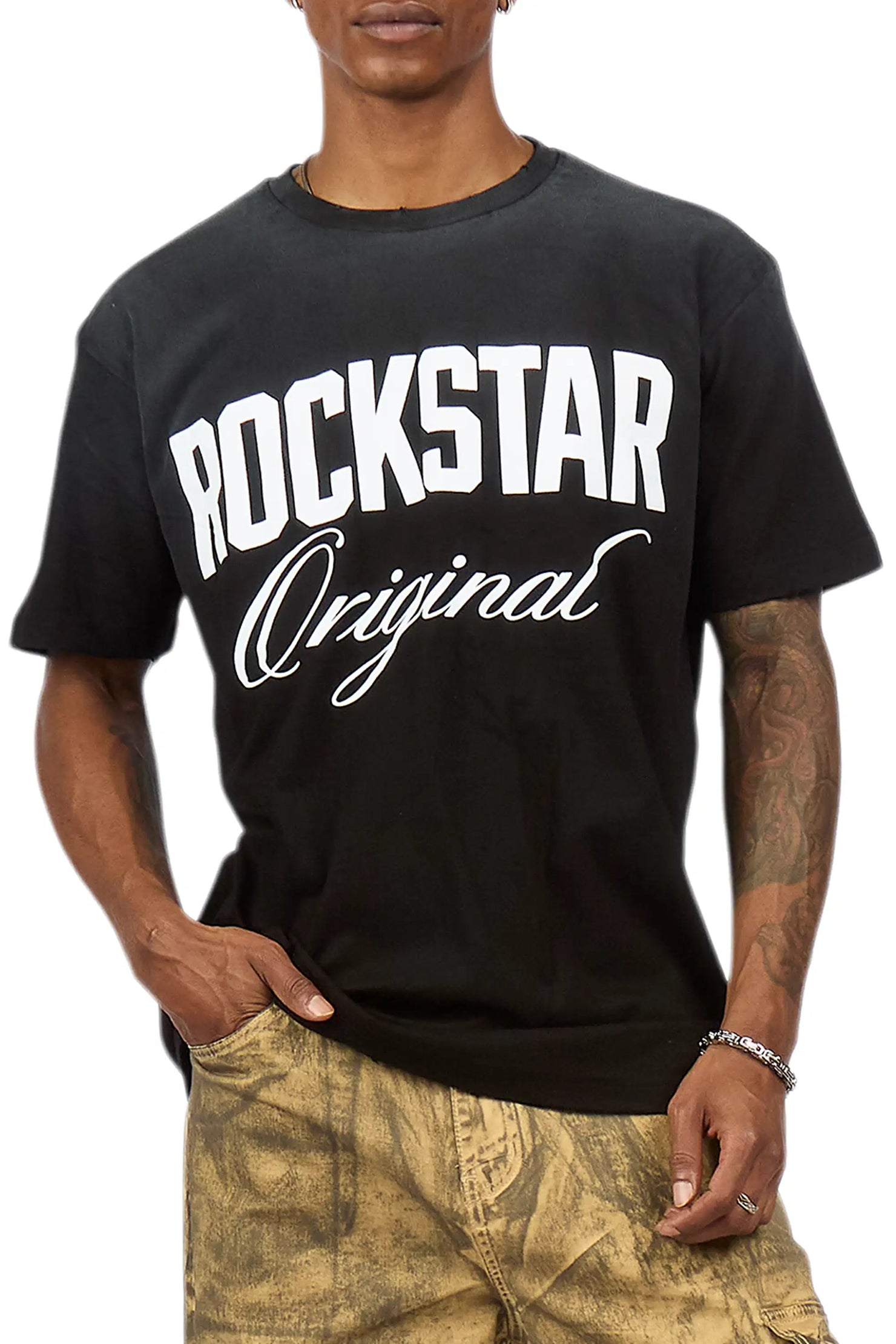 Jett Black Oversized Graphic T-Shirt