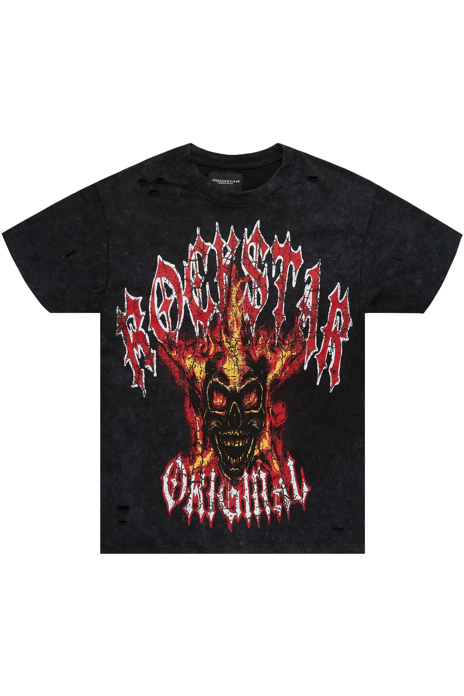 Kalvin Vintage Black Oversized Graphic T-Shirt