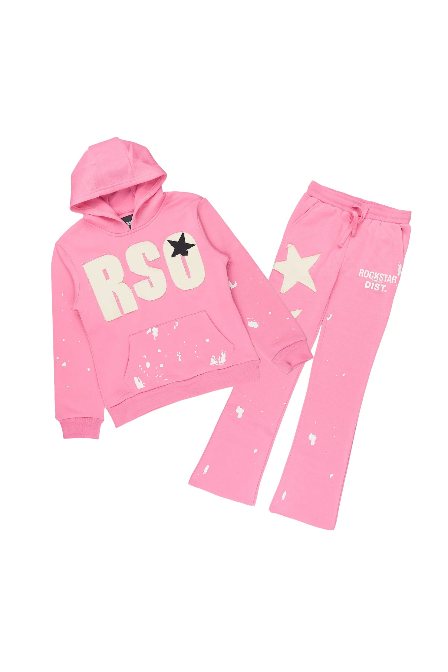 Girls Kymesha Ice Pink Stacked Track Set