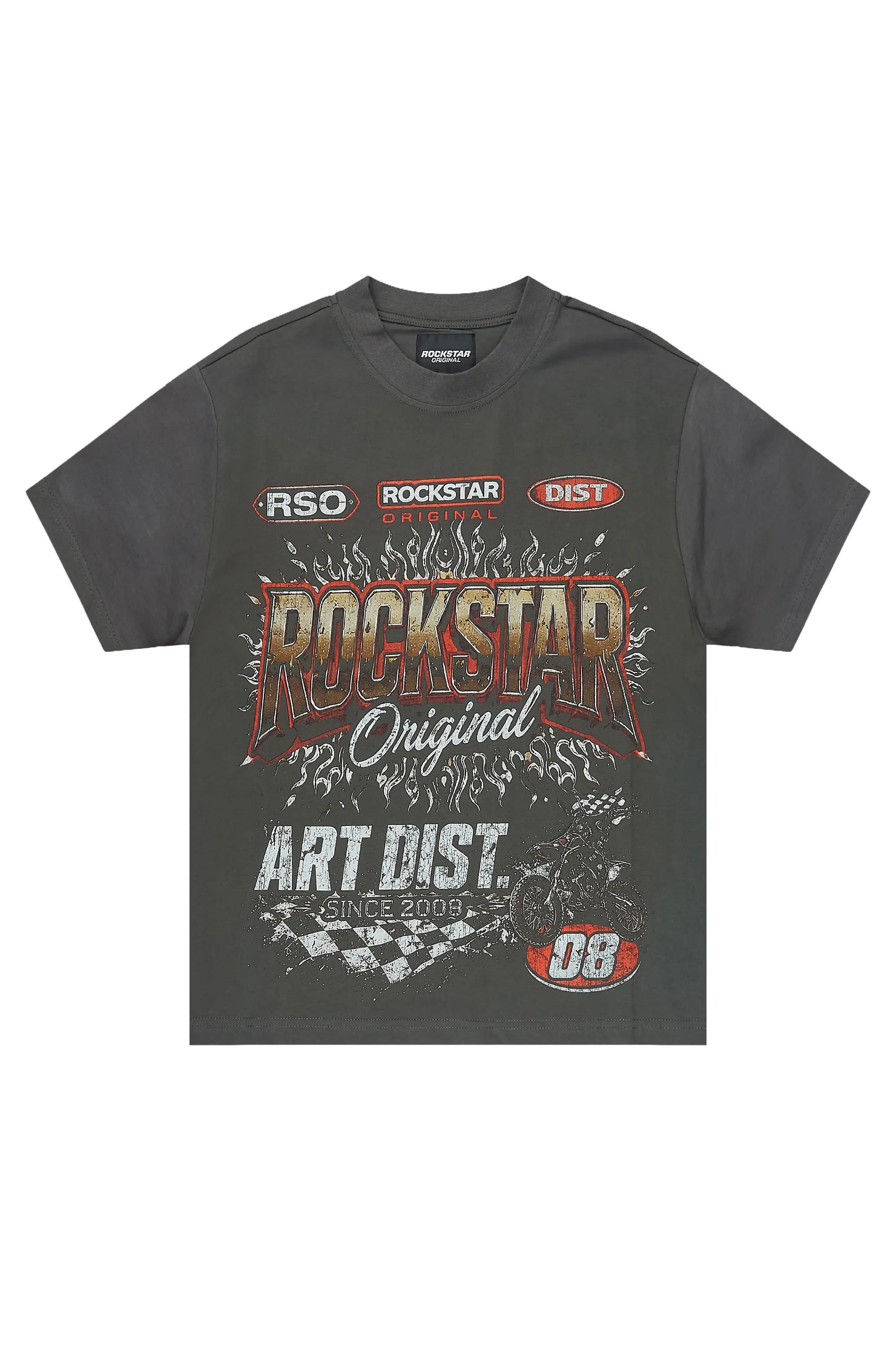 Boys Lewis Charcoal Graphic T-Shirt