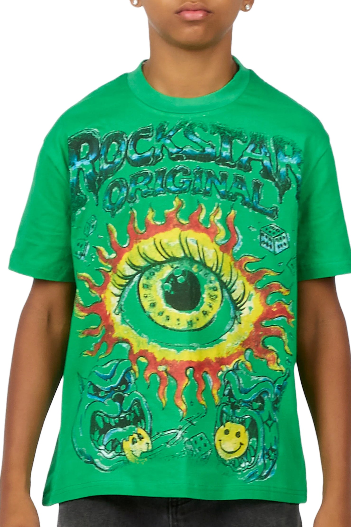 Boys Storm Green Graphic T-Shirt