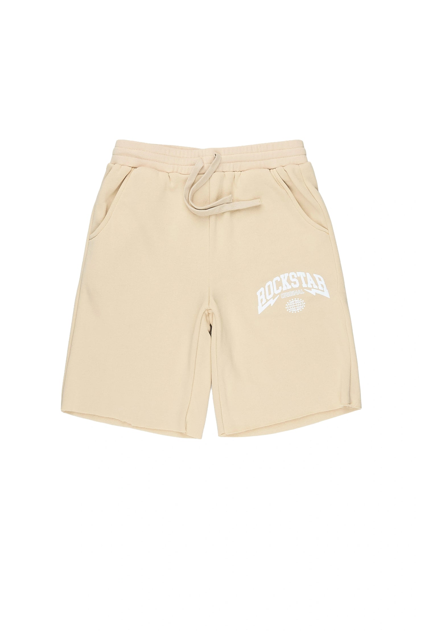 Boys Stori Beige Fleece Short