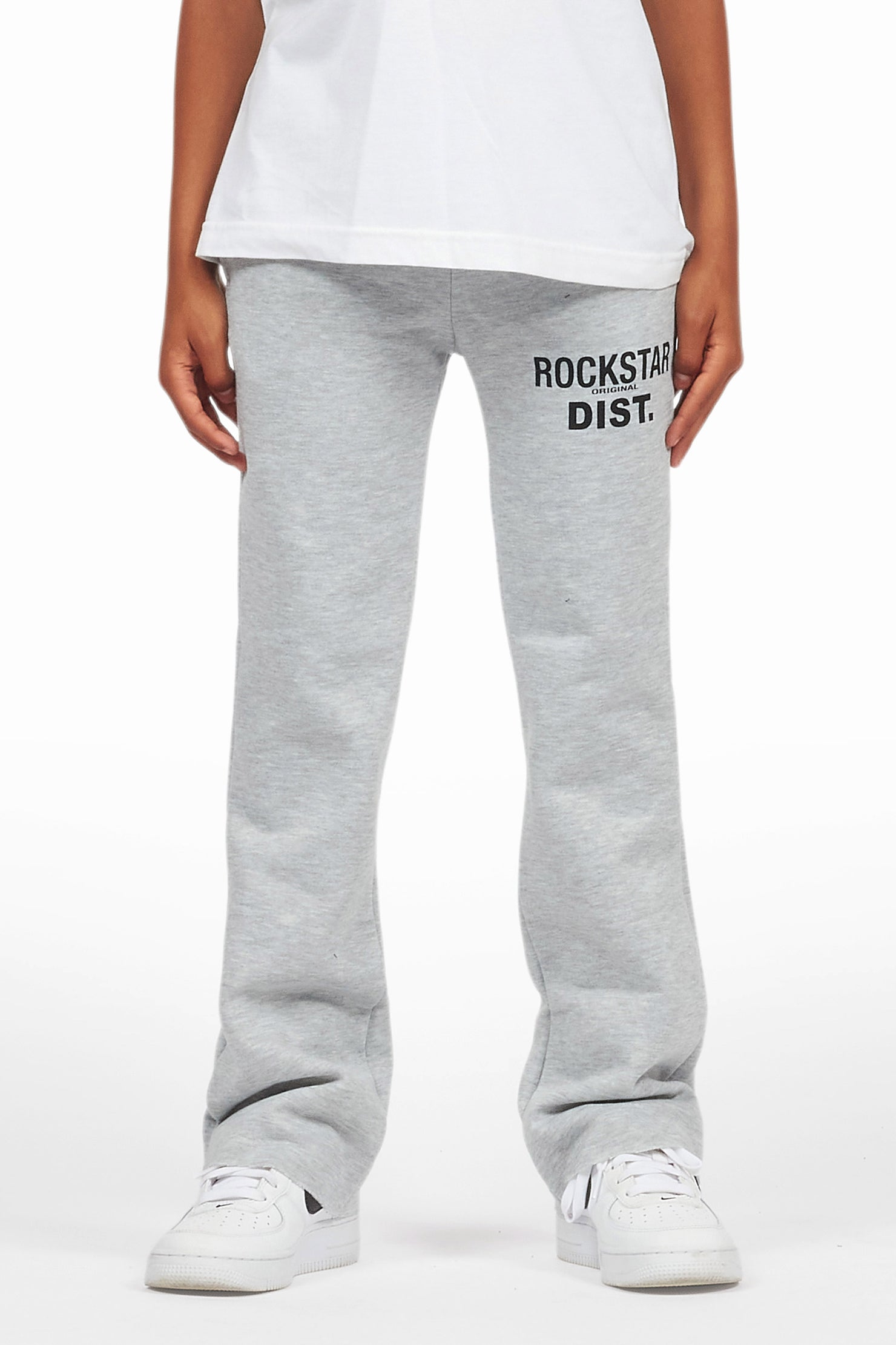 Boys Alpine Grey Stacked Trackpant