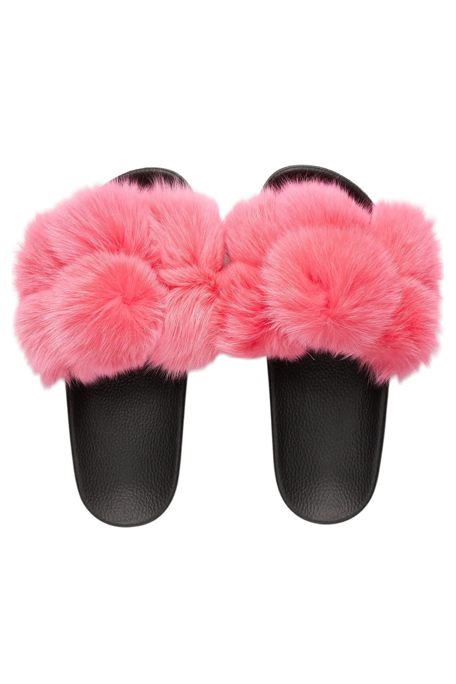 Avisa Pink Fur Slides