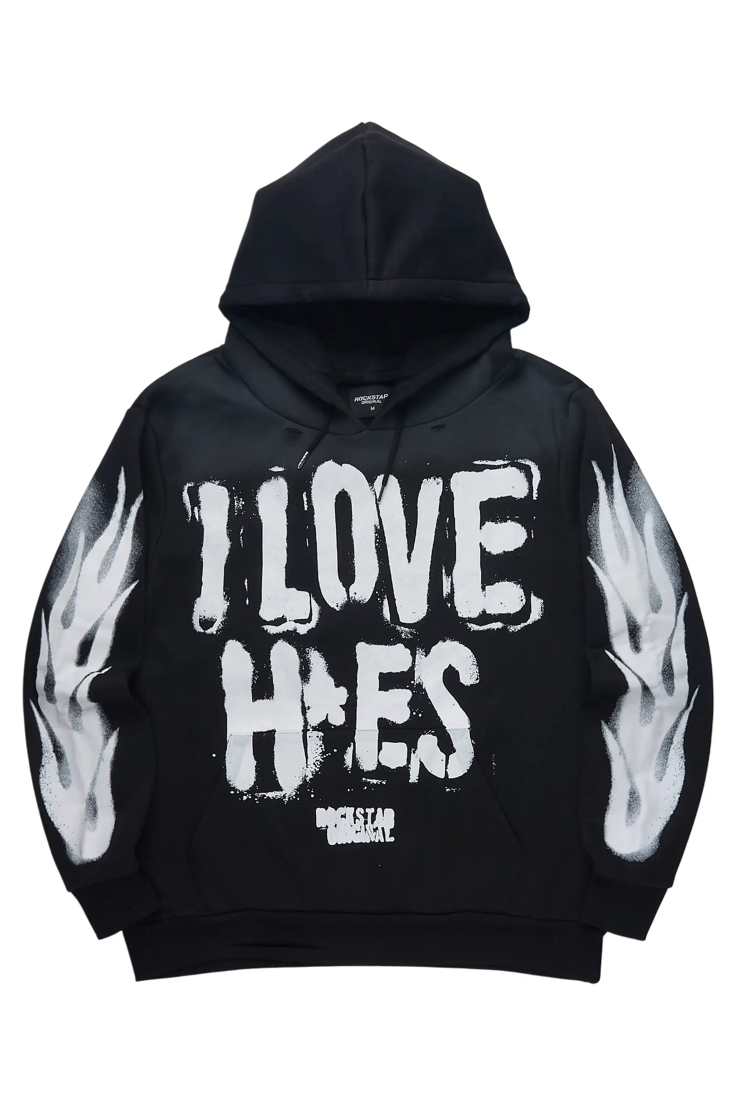 Banyan Black Graphic Relaxed Hoodie