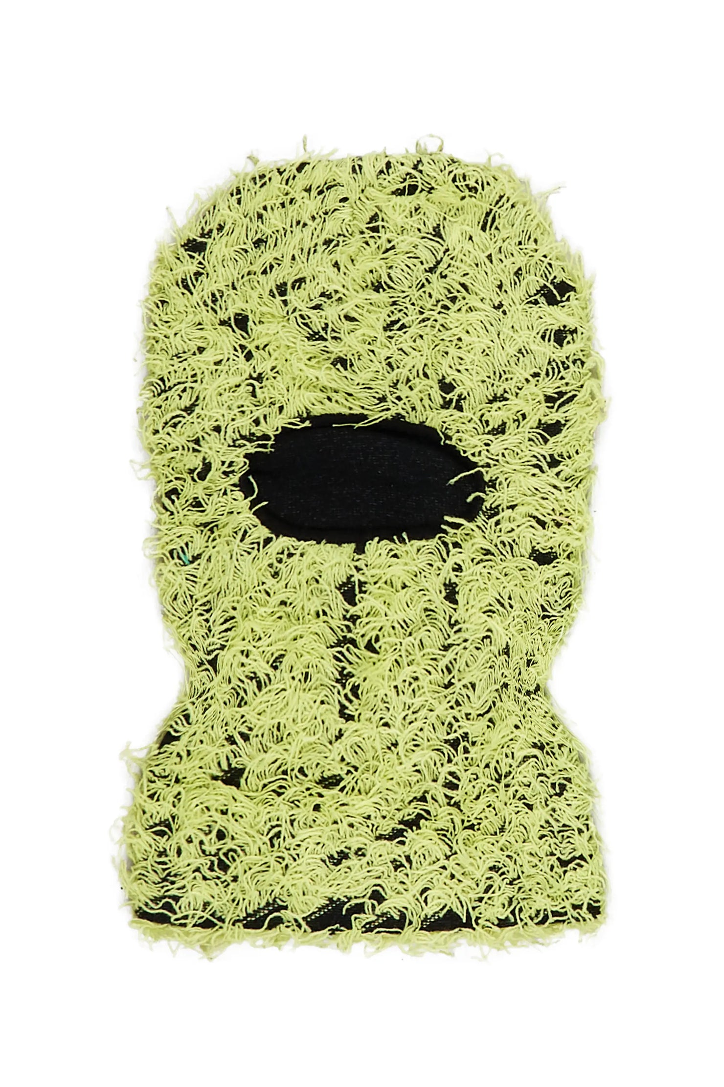 Otto Green/Black Fuzzy Ski Mask