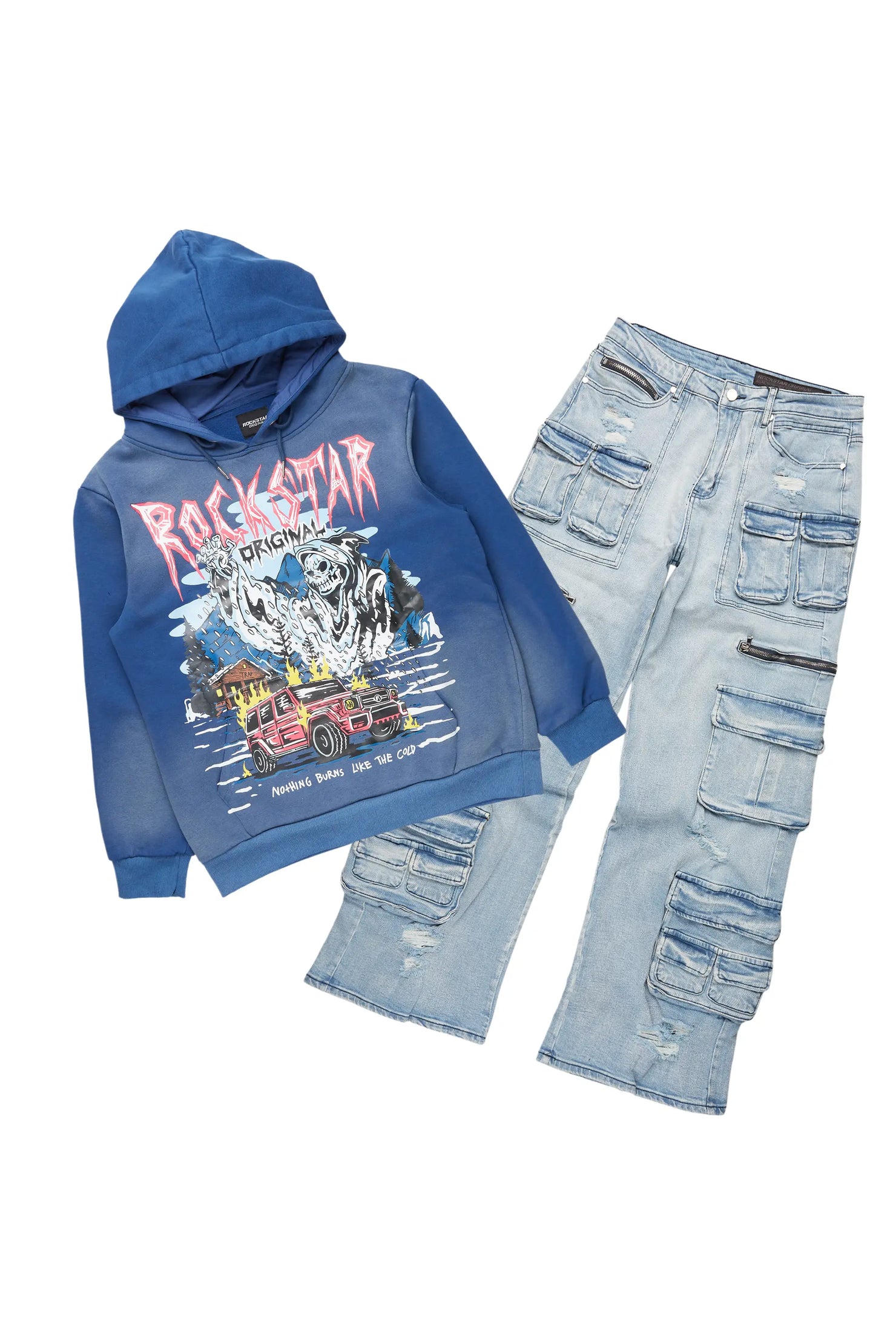 Kip Navy Hoodie/Baggy Fit Jean Bundle