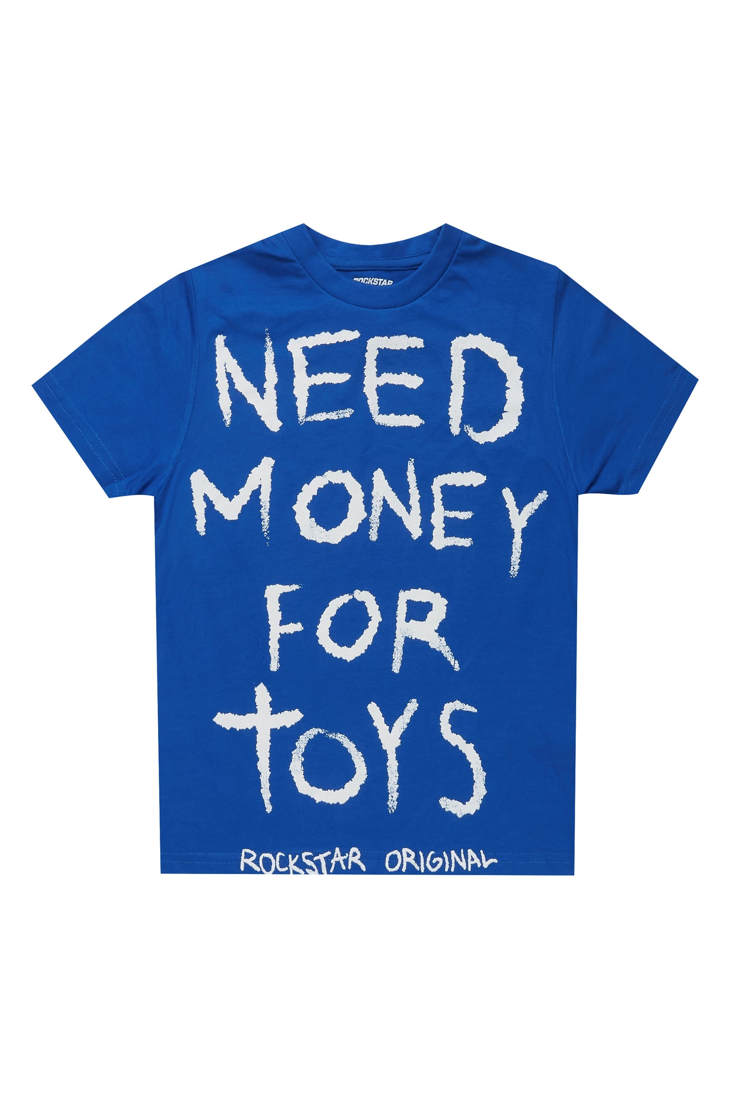 Boys M4Toys Royal Blue/White Graphic T-Shirt