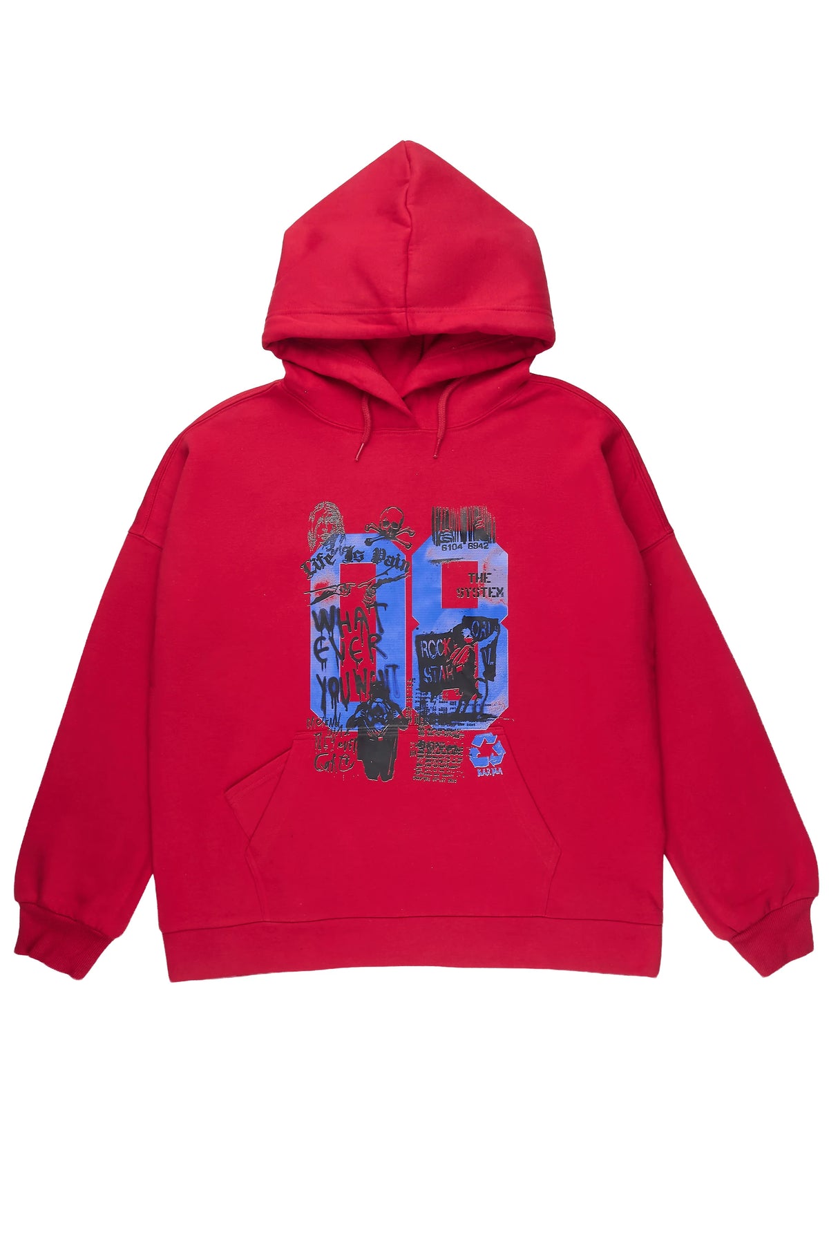 Grill Burgundy Graphic Hoodie