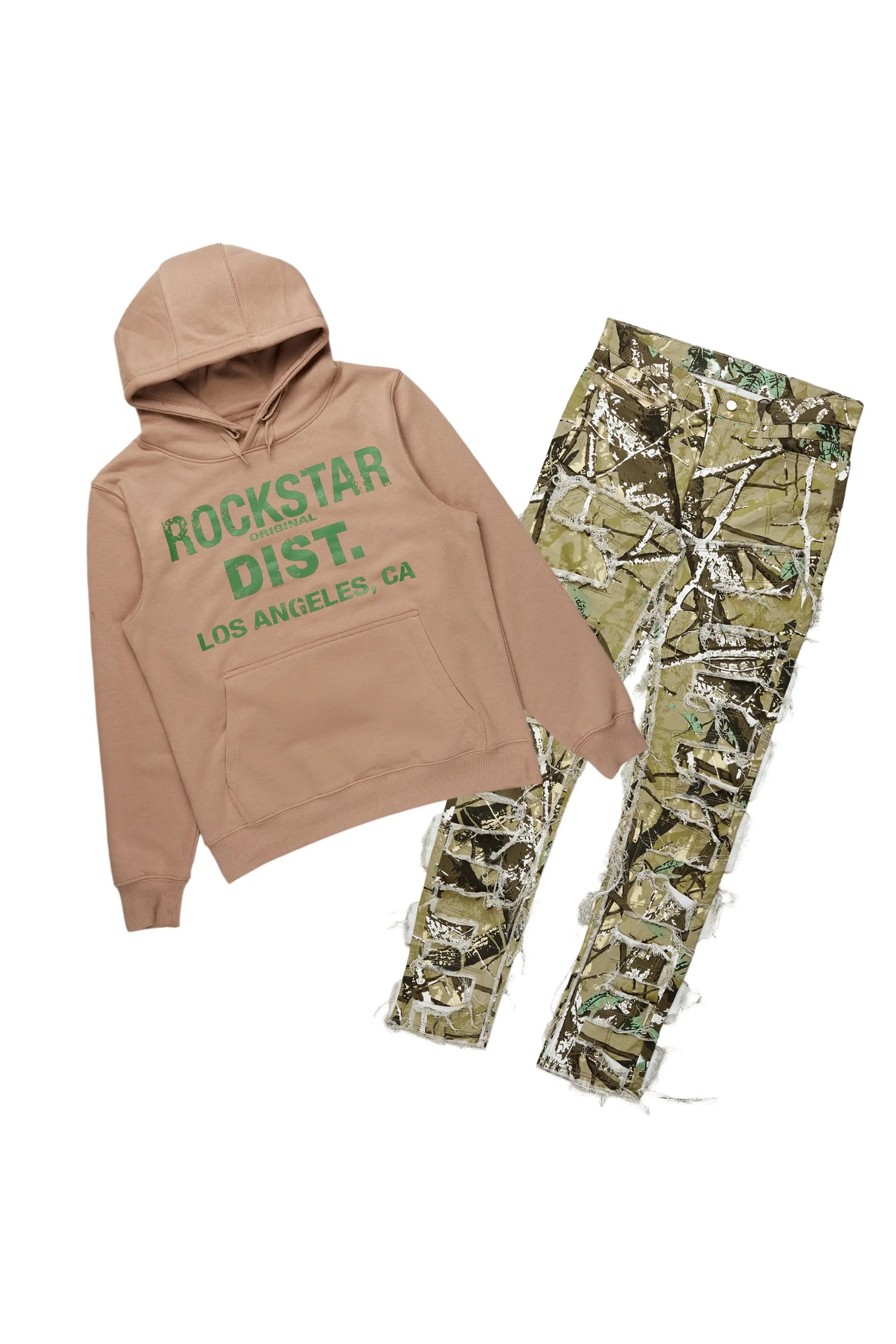 Lake Khaki Hoodie/Slim Fit Jean Bundle