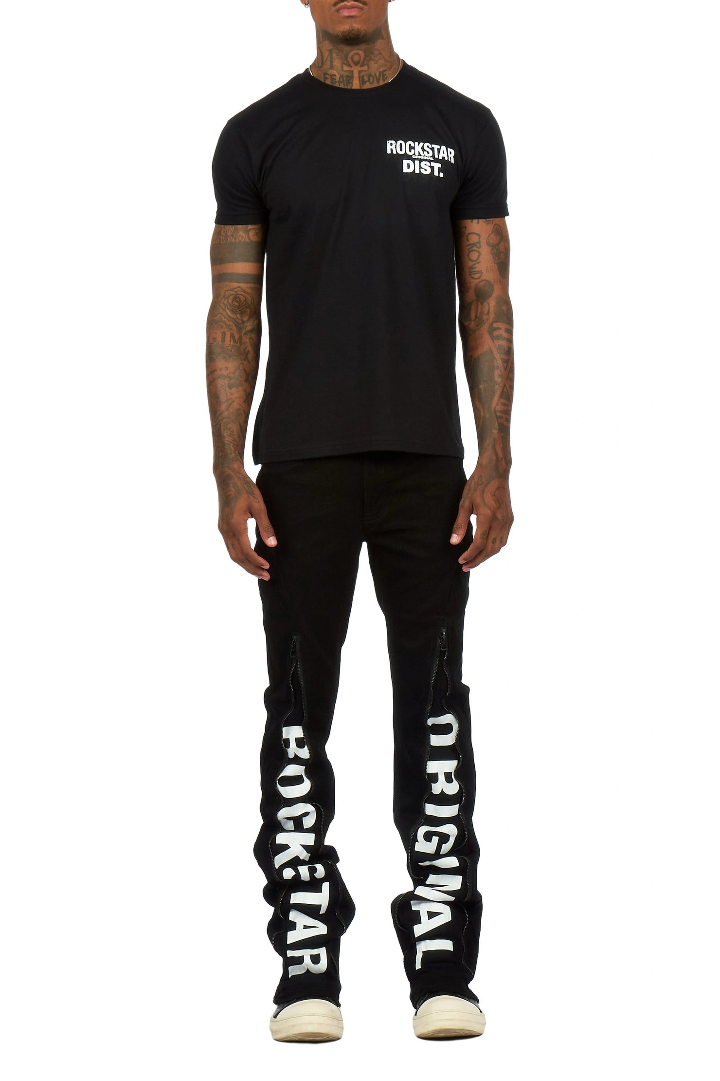 Philly Black Stacked Fit Jean