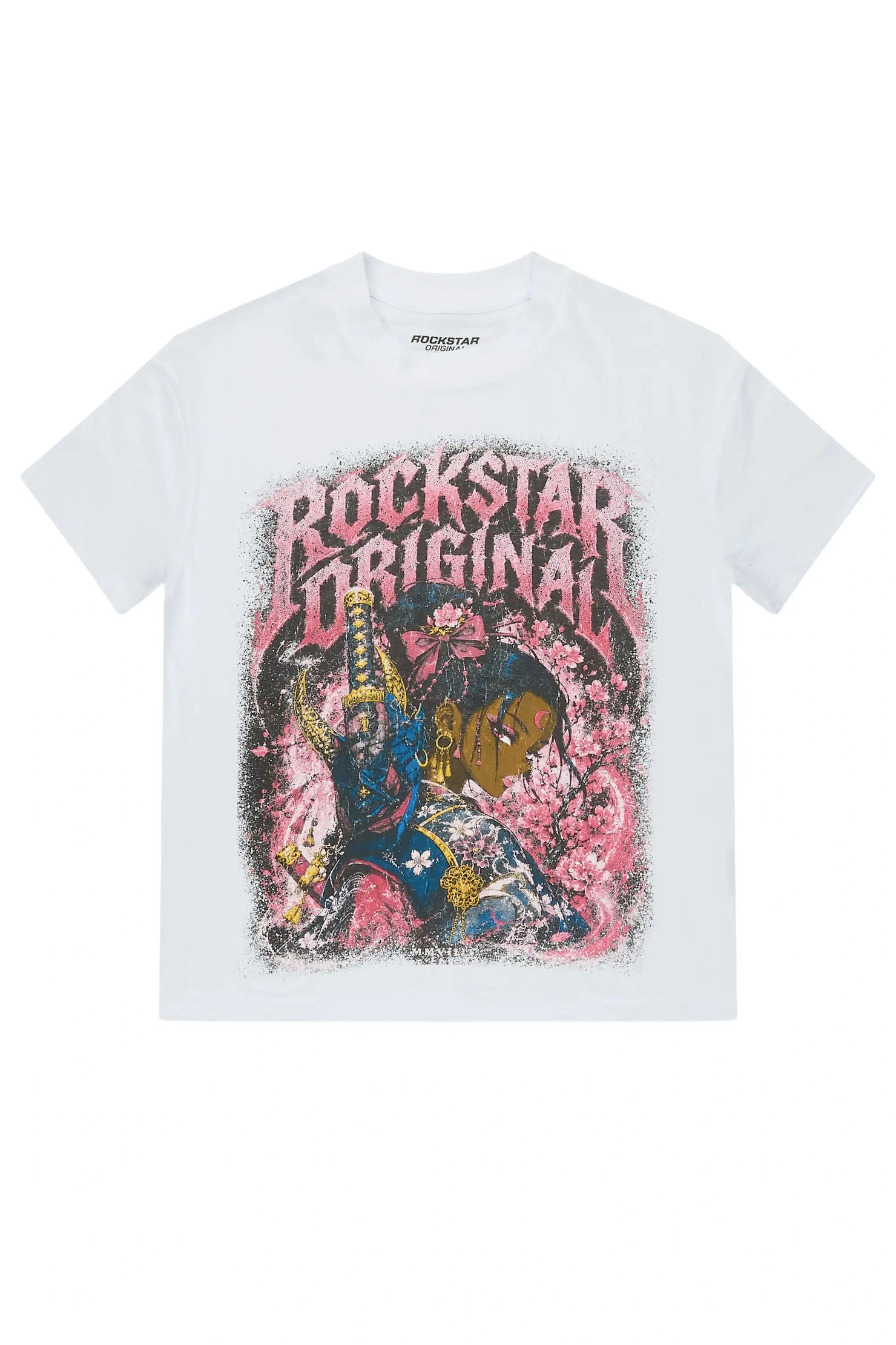 Girls Kavera White Graphic T-Shirt