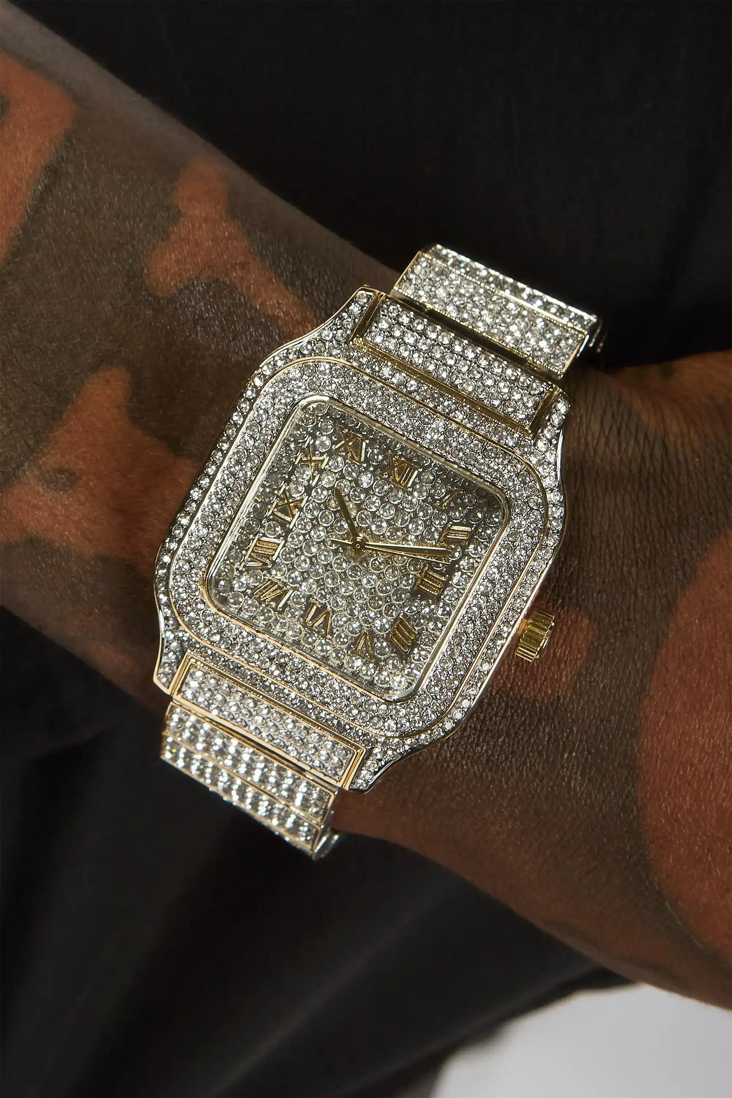 Koregan Silver/Gold Bling Watch