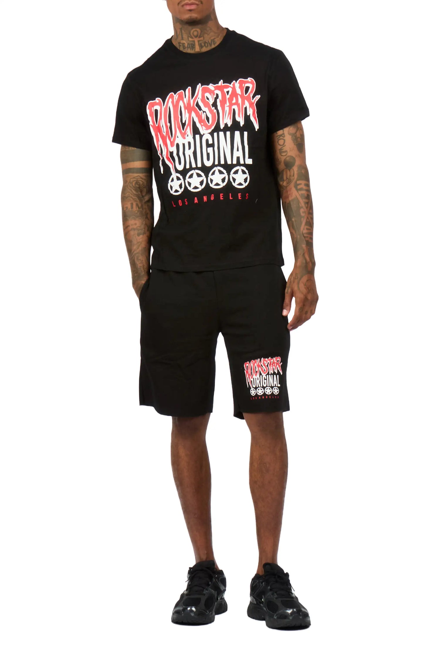Wizzurd Black T-Shirt/Short Set