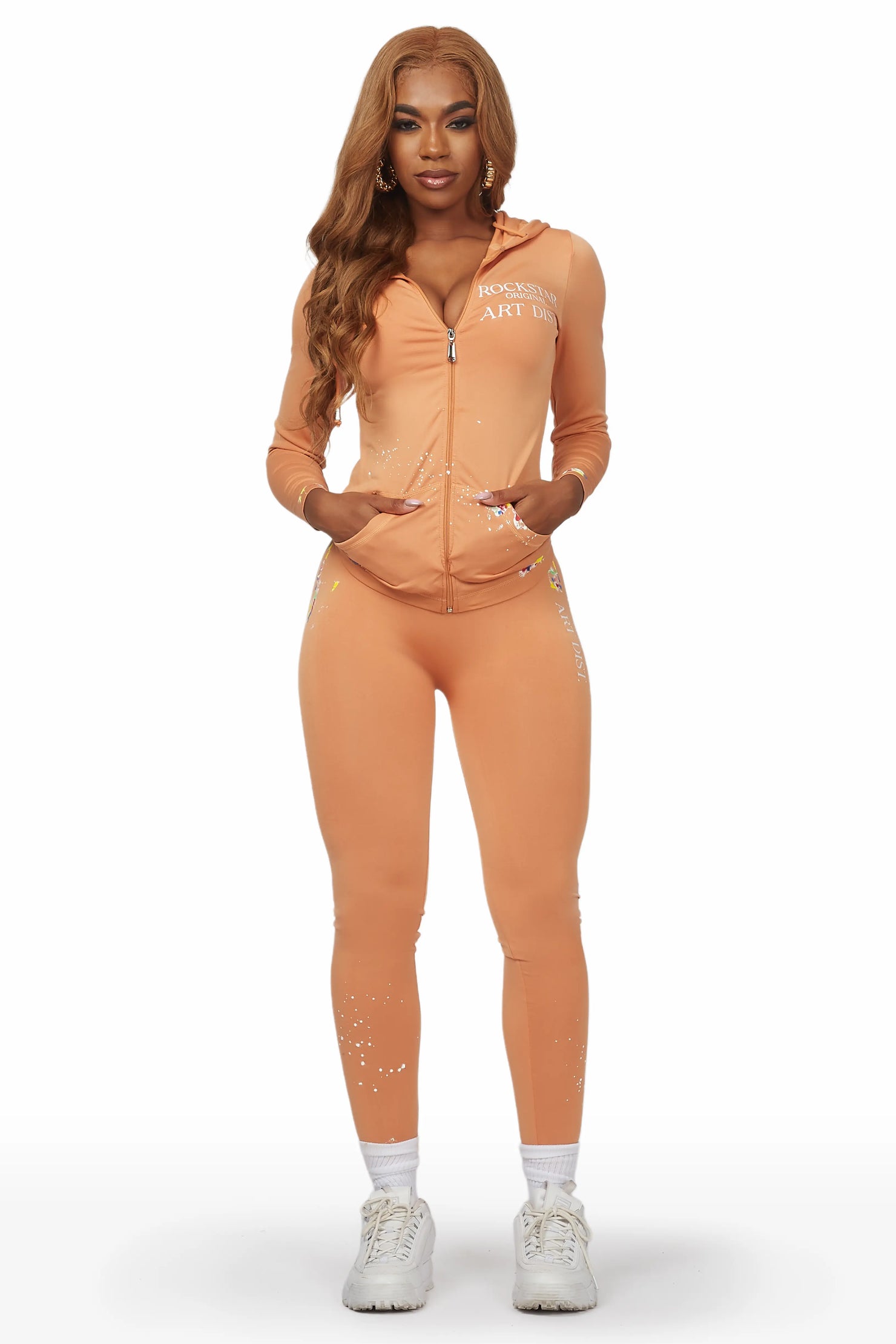 Kelci Apricot Painted Active Set