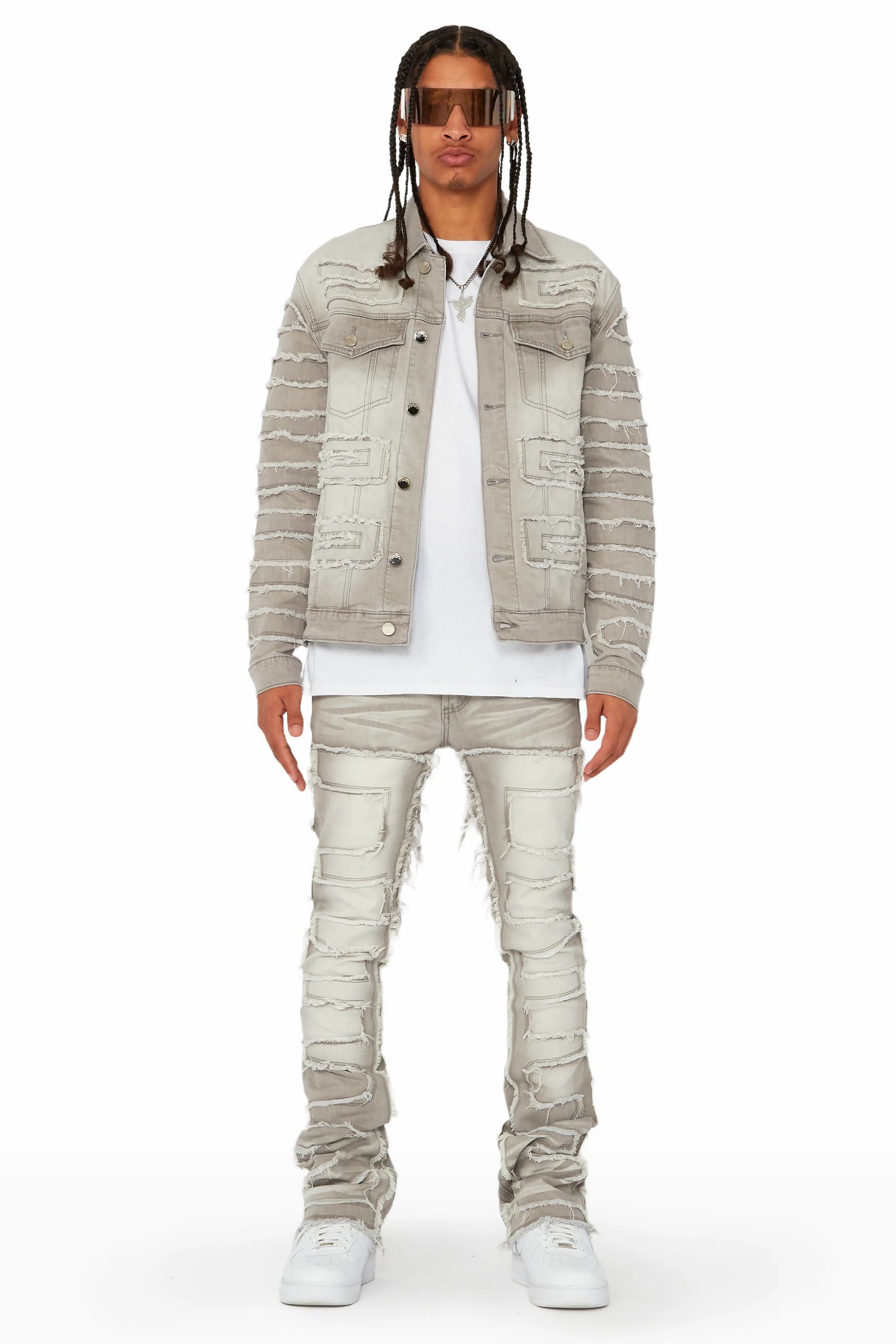 Shake Grey Denim Jacket