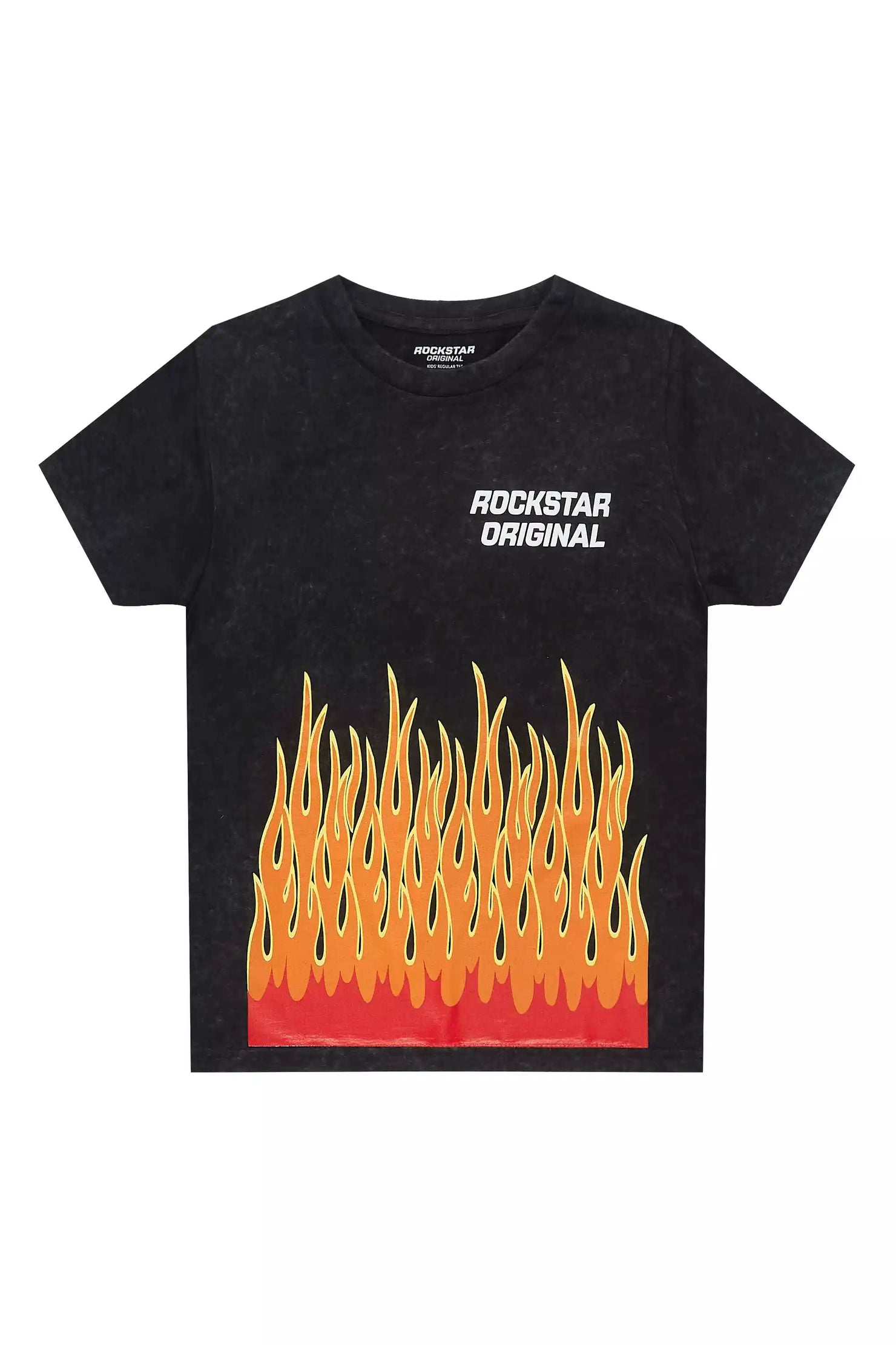 Boys Roeland Vintage Black Graphic T-Shirt