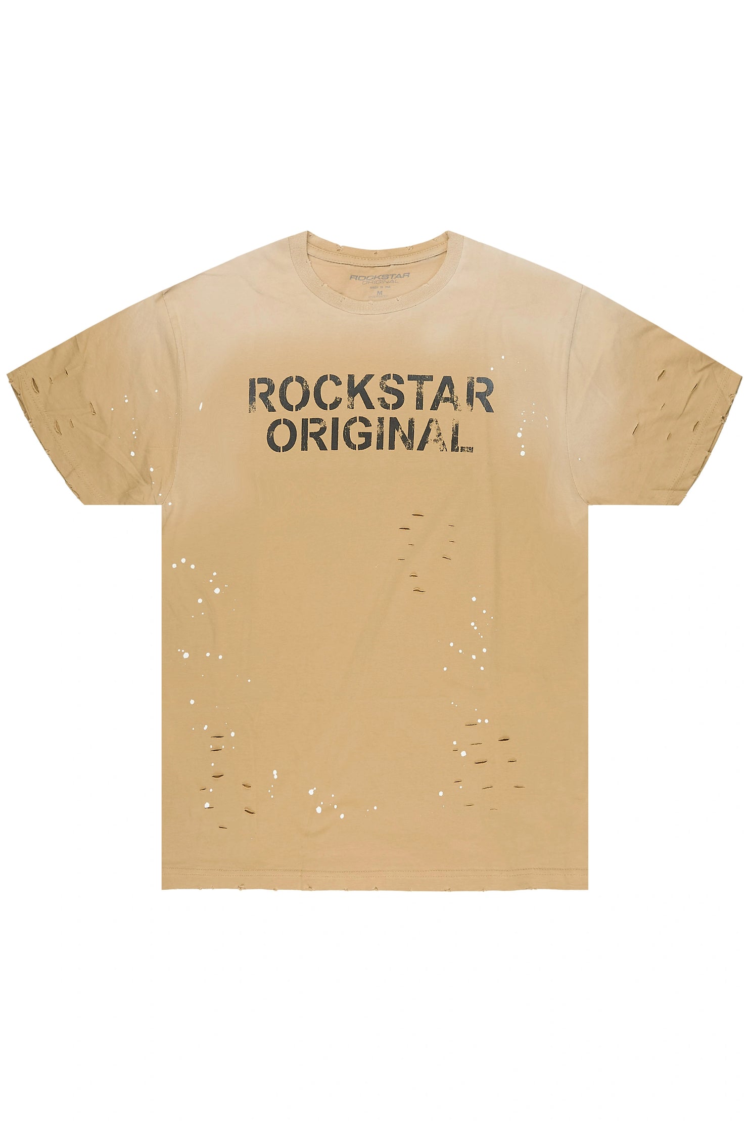 Reign Beige Oversized Graphic T-Shirt