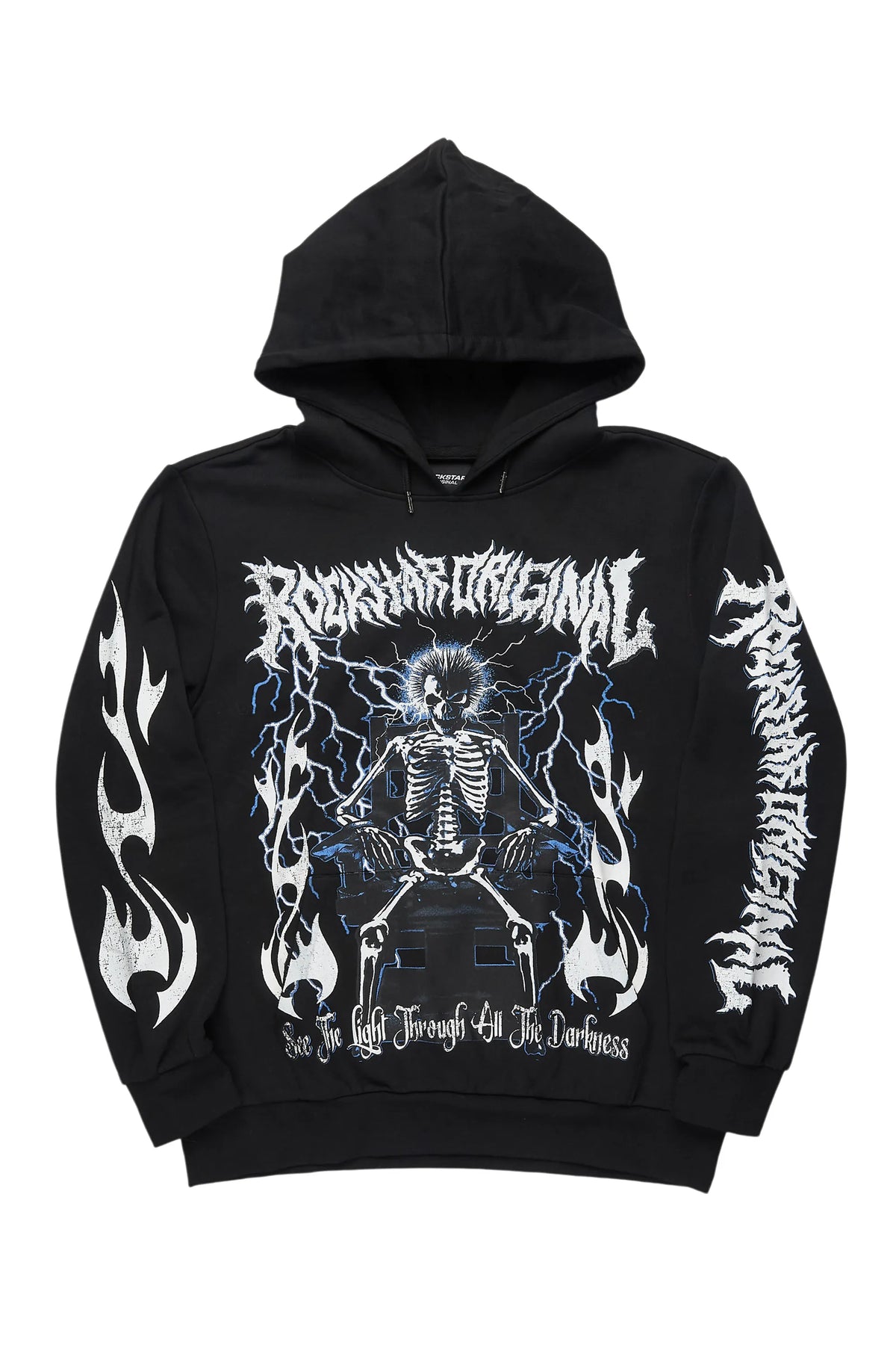 Deathrow Black Graphic Hoodie