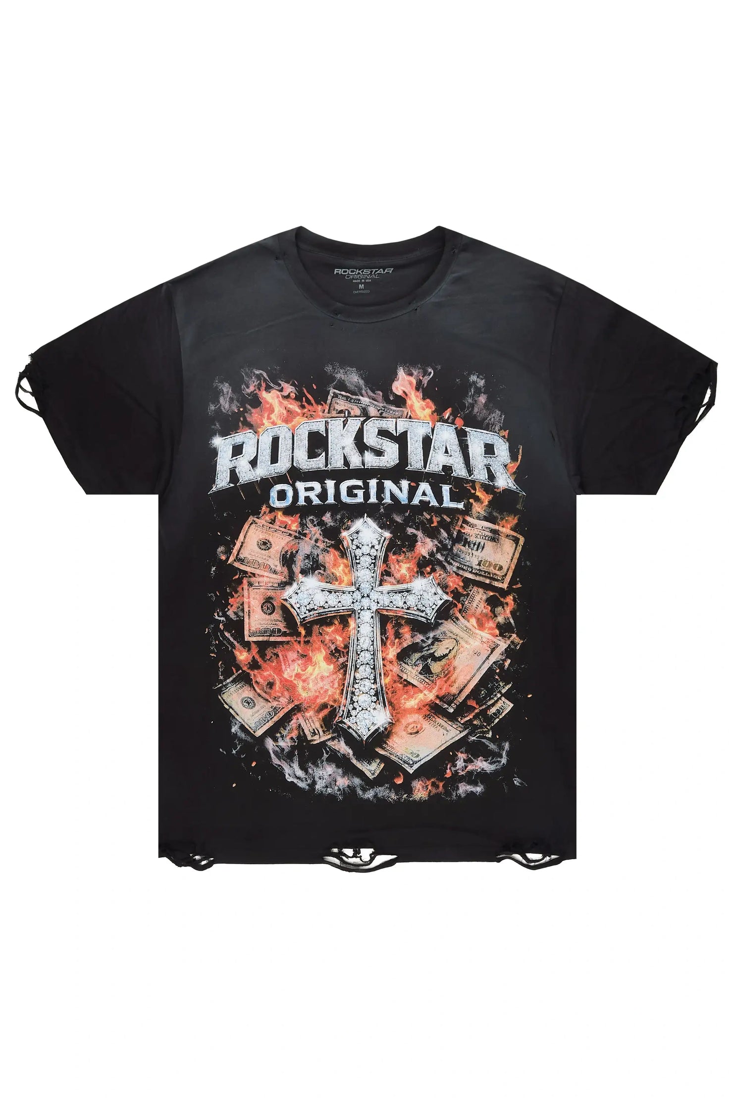 Moore Black Oversized Graphic T-Shirt