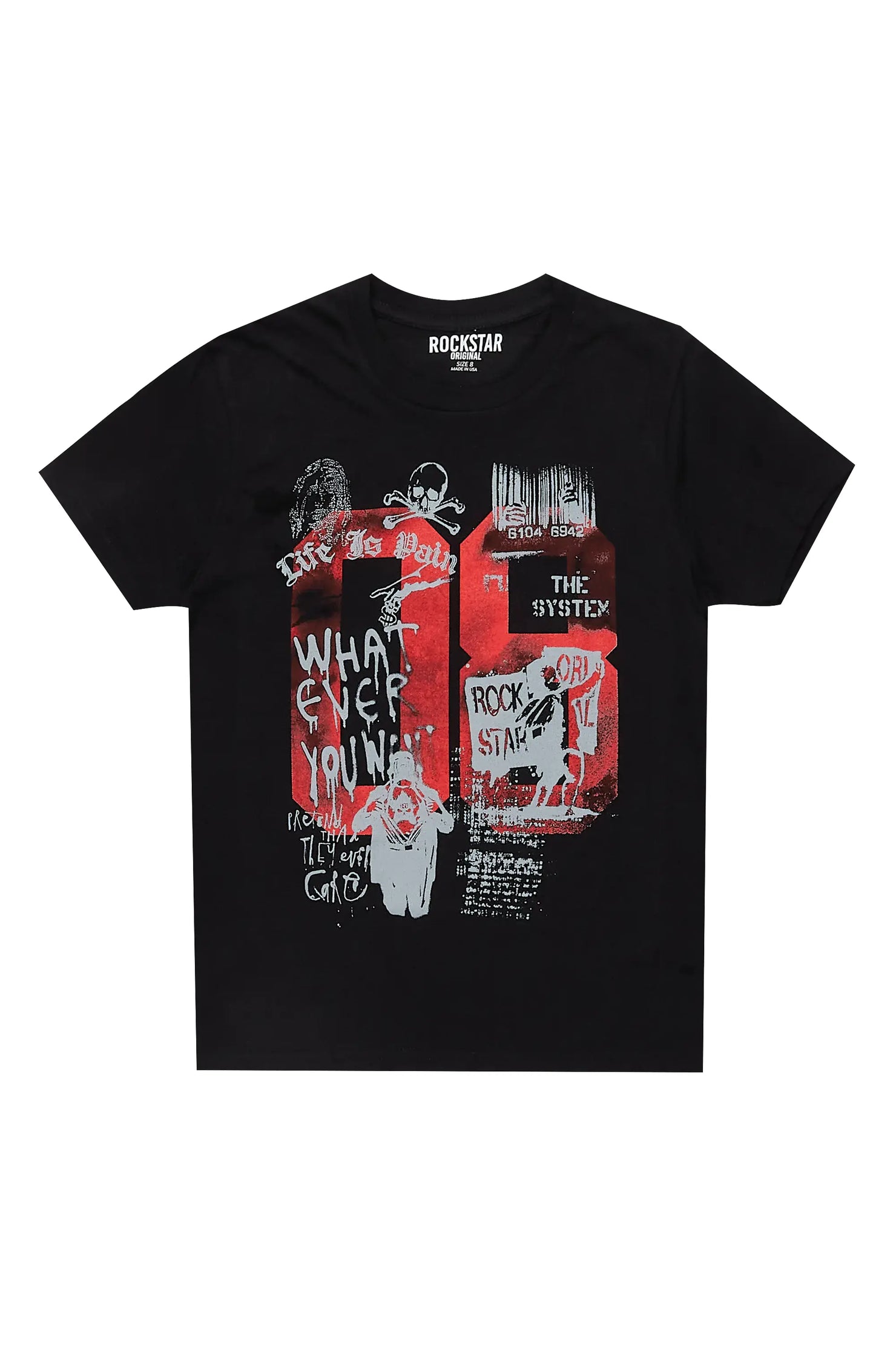 Boys Beau Black Graphic T-Shirt