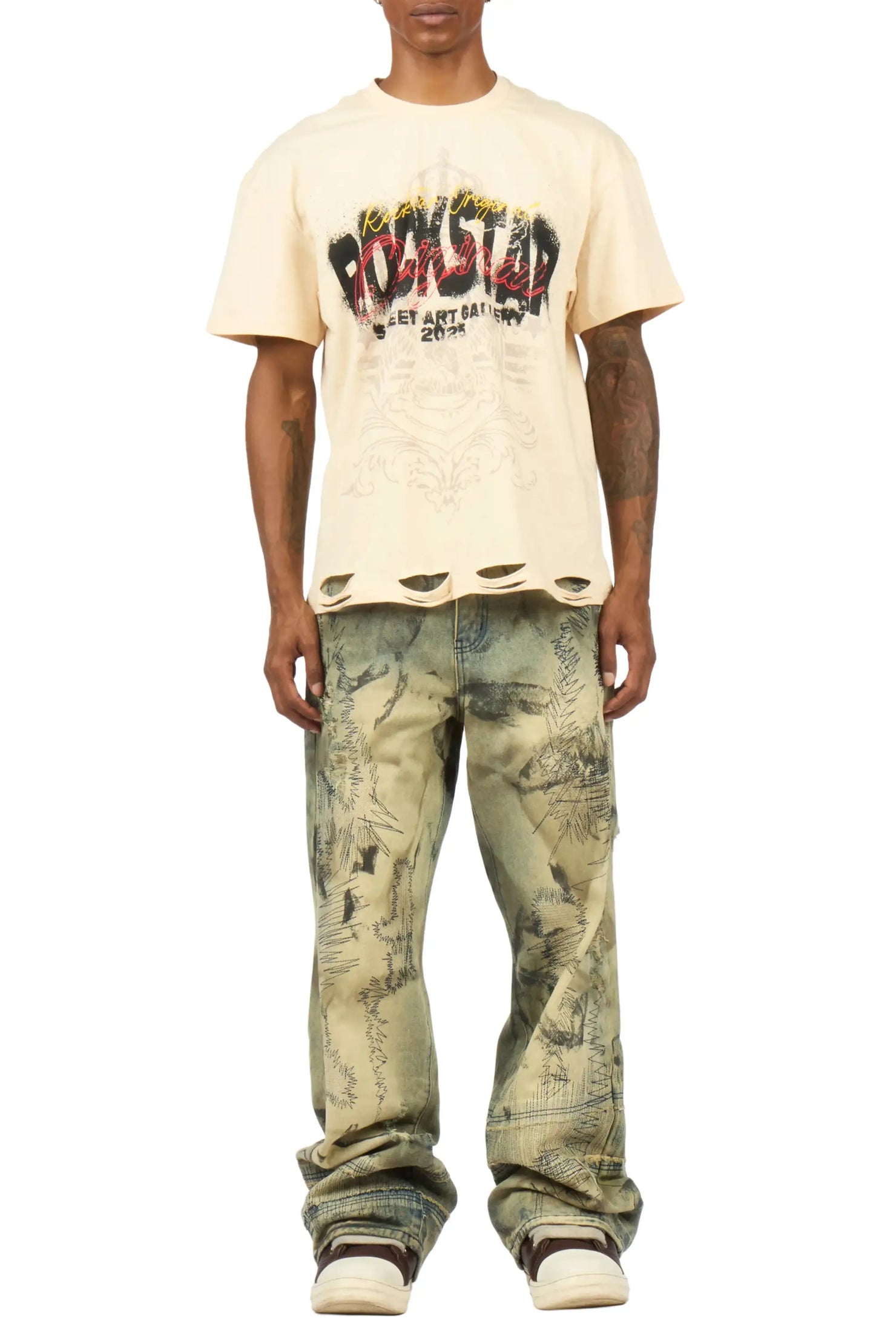 Souless Medium Blue Baggy Fit Jean