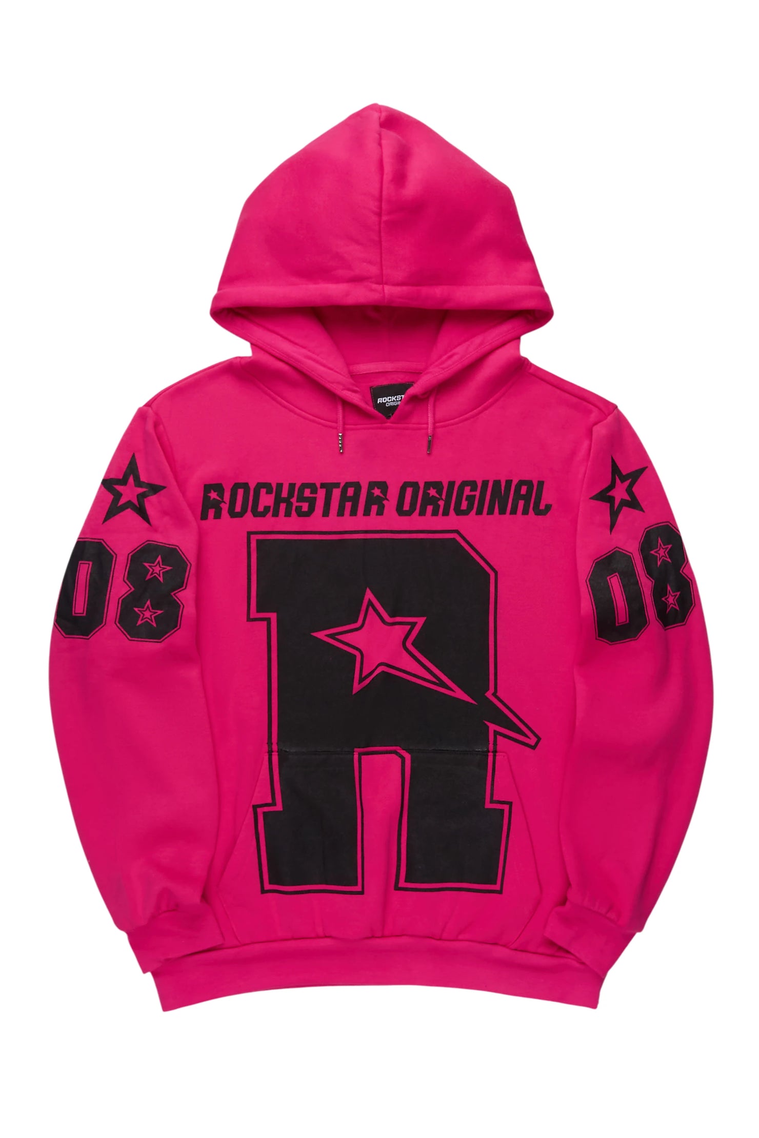 Skender Fuchsia/Black Graphic Hoodie