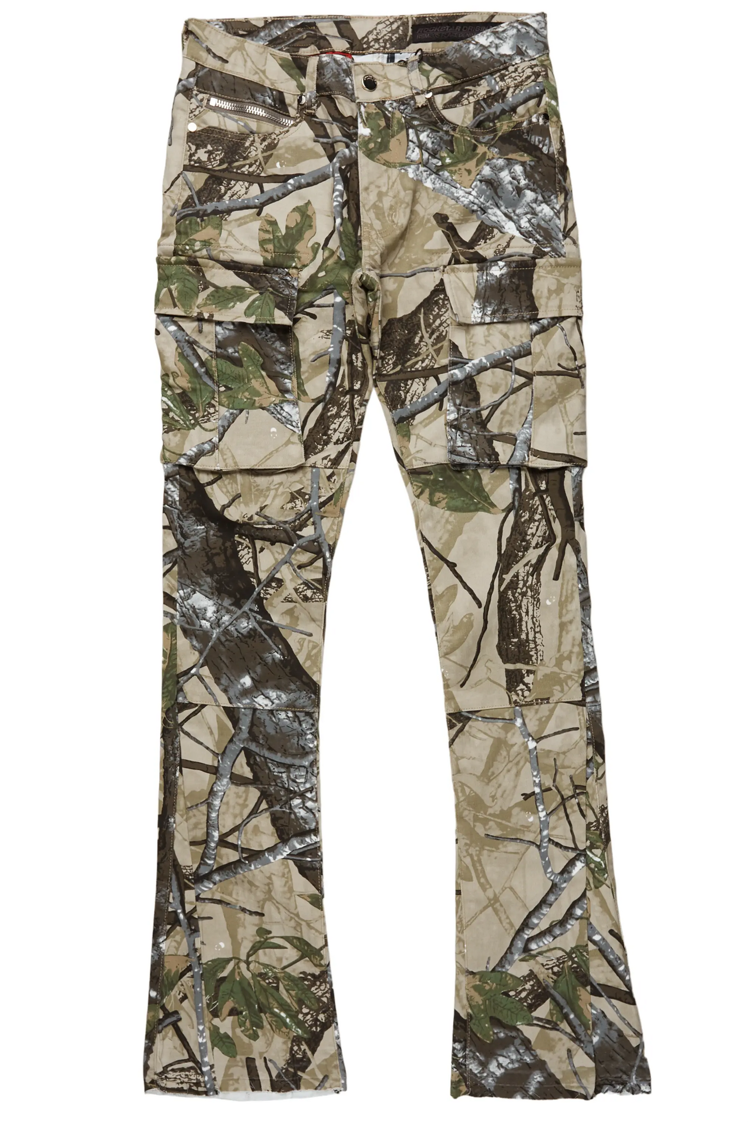 Merrik Tree Camo Stacked Flare Jean