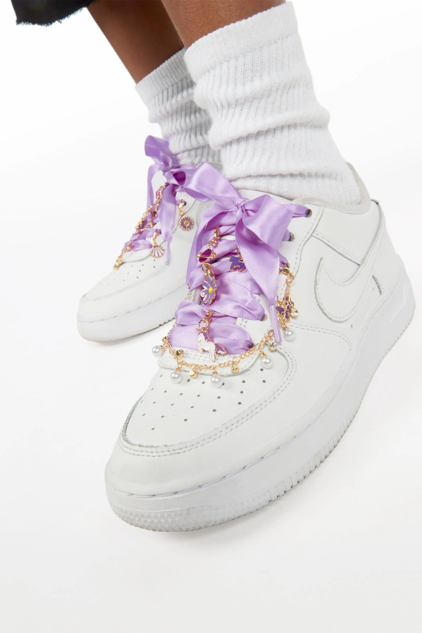 Girls Blayem Light Purple Beads Shoe Charms
