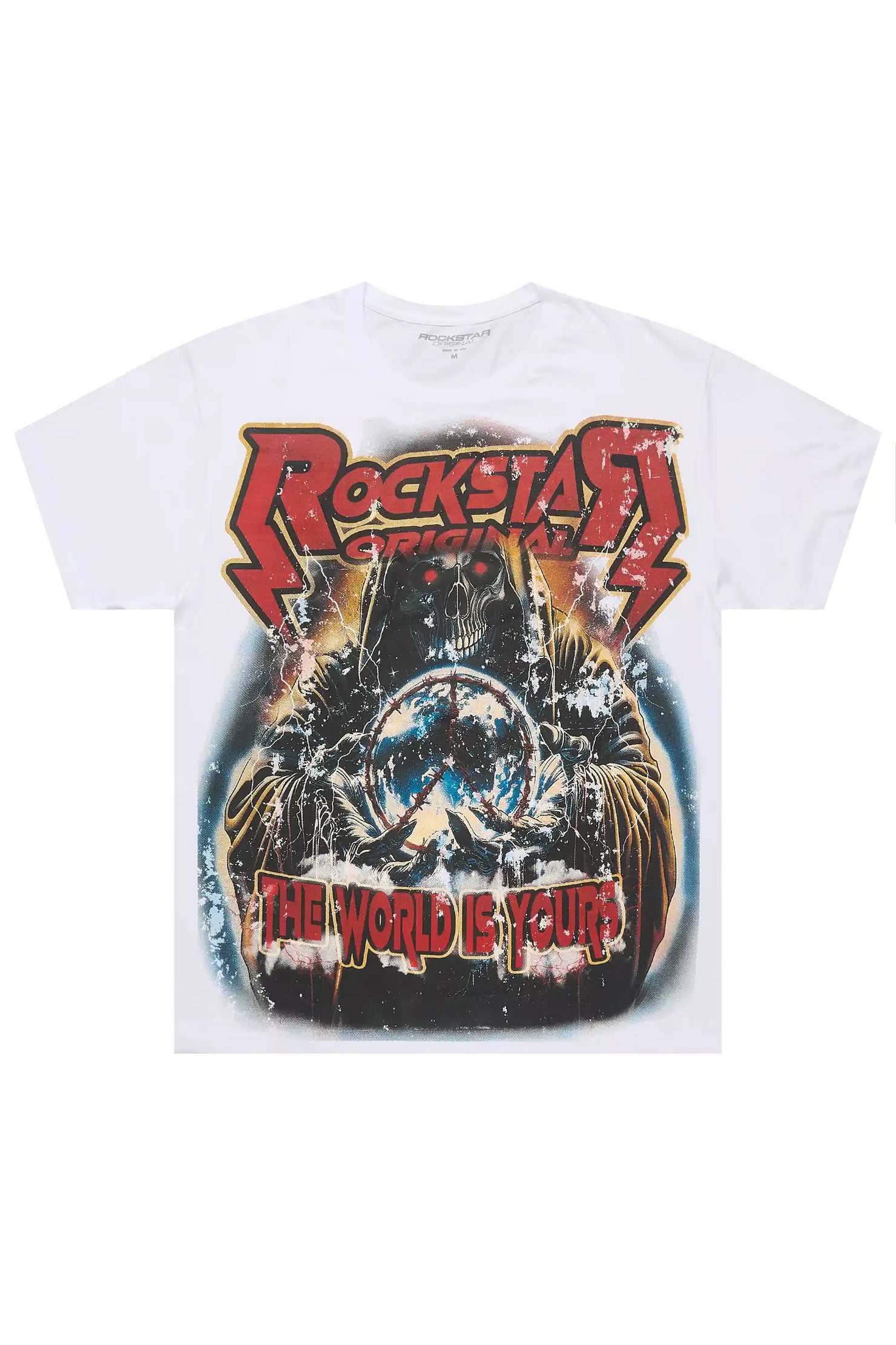 Lucian 2.0 White Oversized Graphic T-Shirt