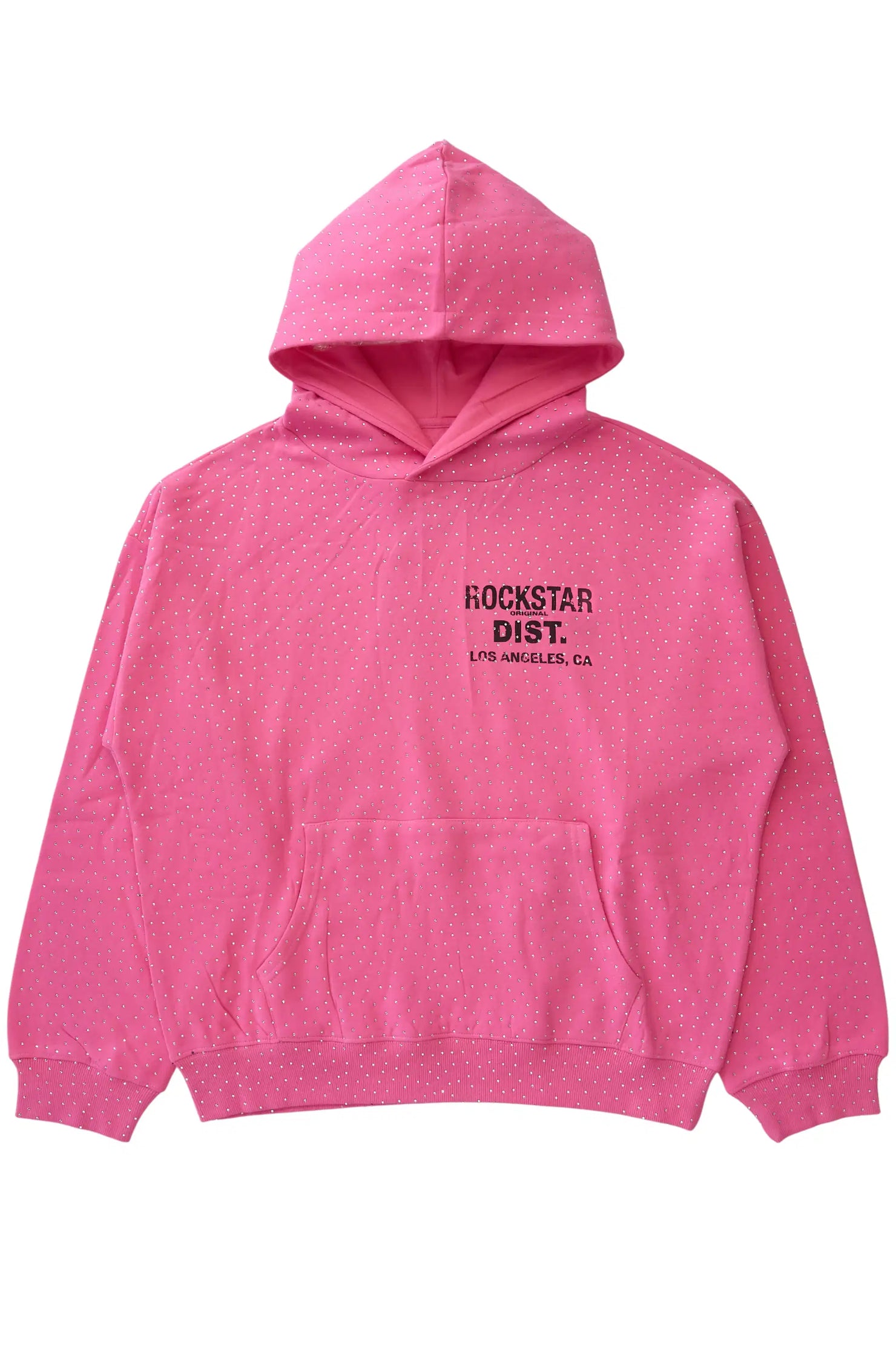 Dalasia Pink Rhinestone Hoodie