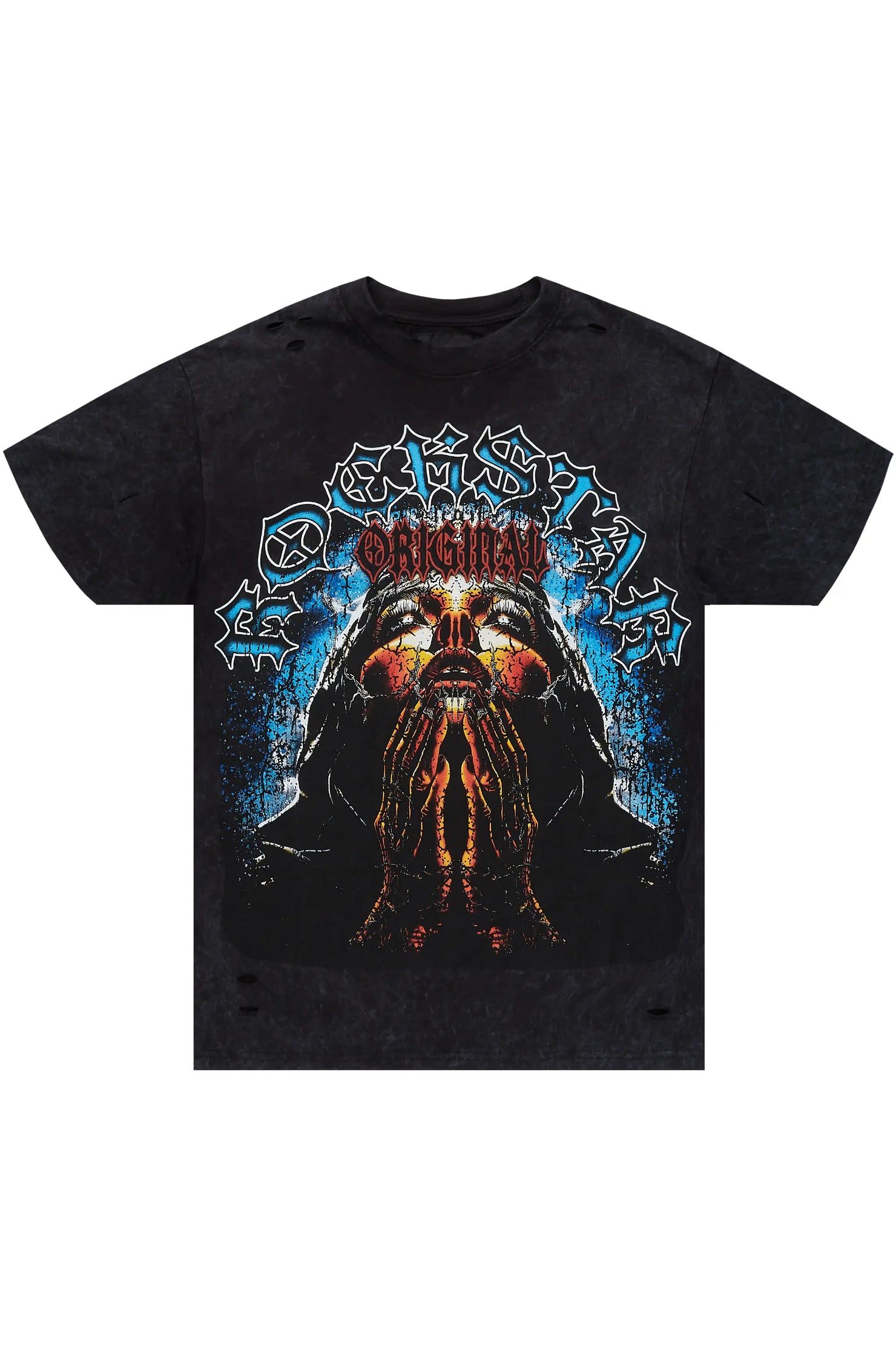 Dallan Vintage Black Oversized Graphic T-Shirt