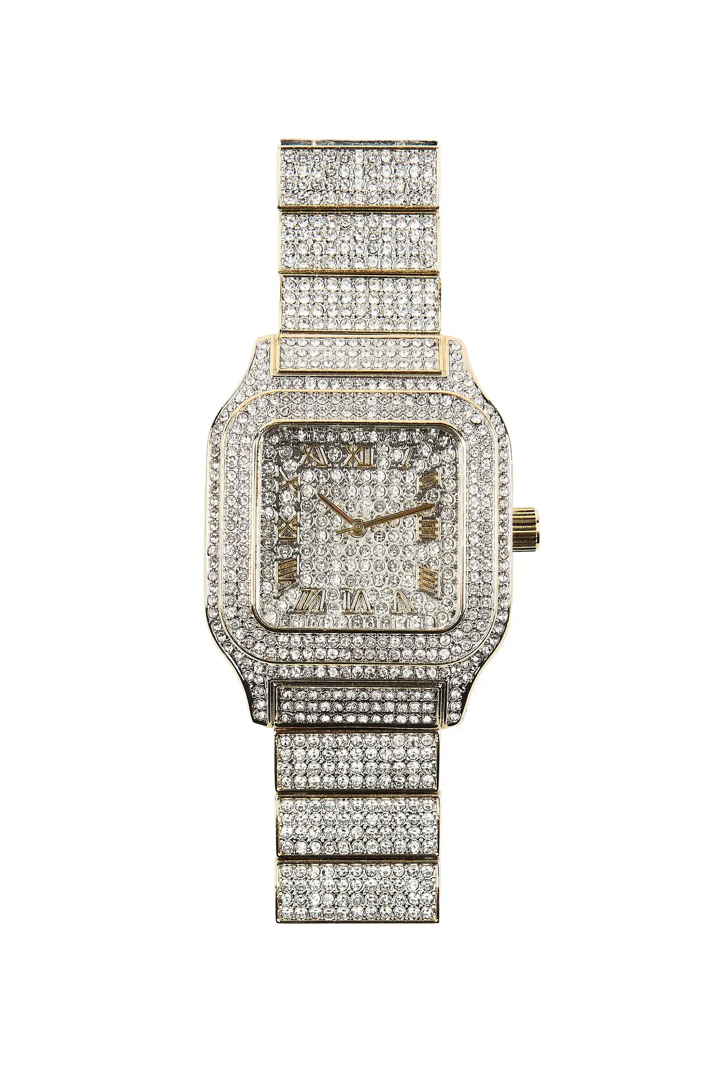 Koregan Silver/Gold Bling Watch