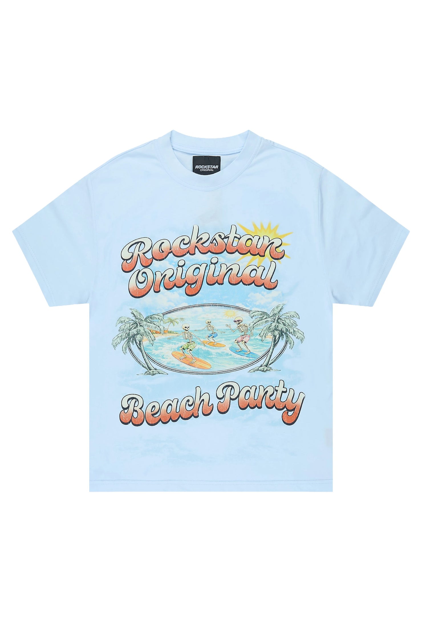 Boys Kannon Light Blue Graphic T-Shirt