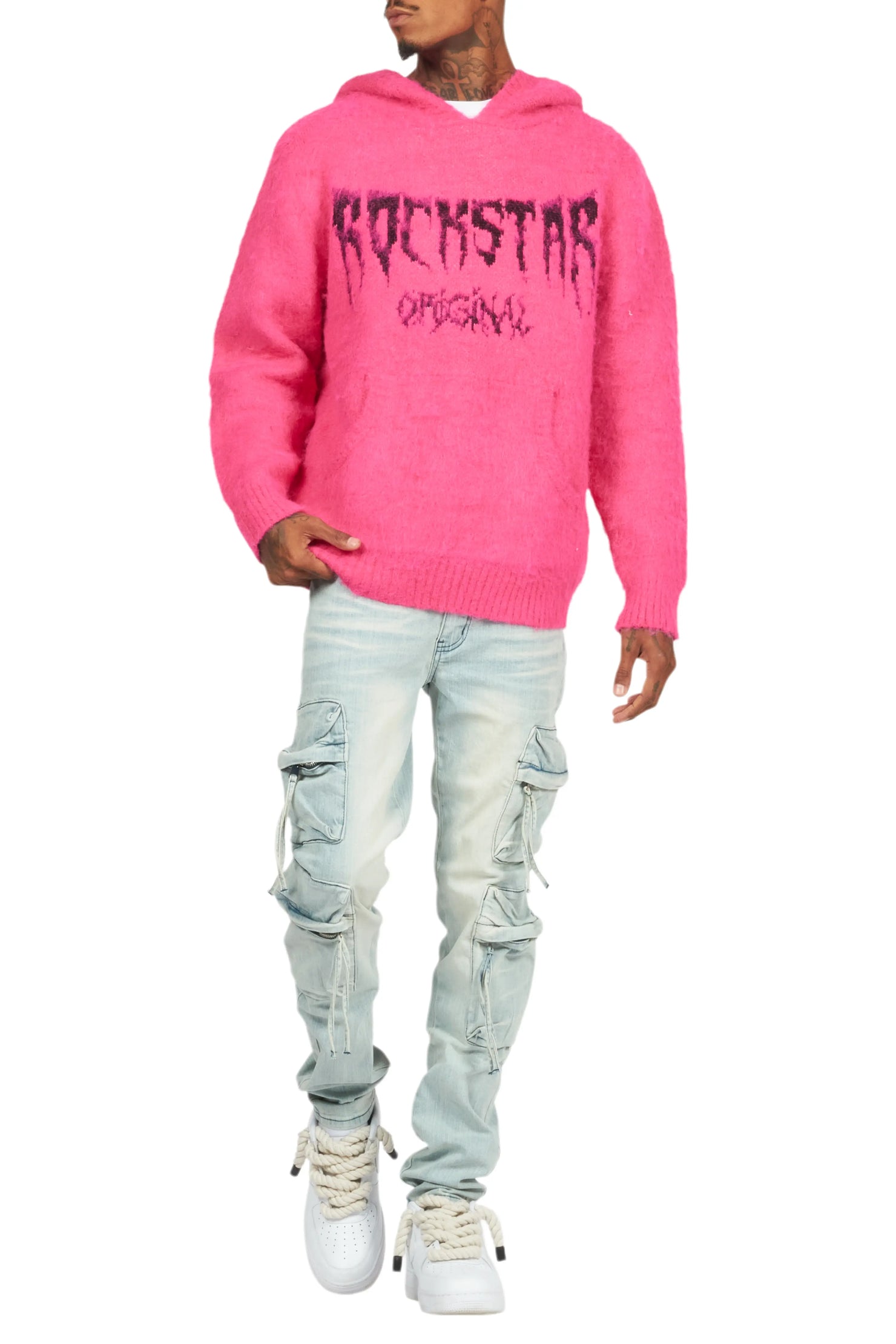 Rodion Blue Slim Fit Cargo Jean