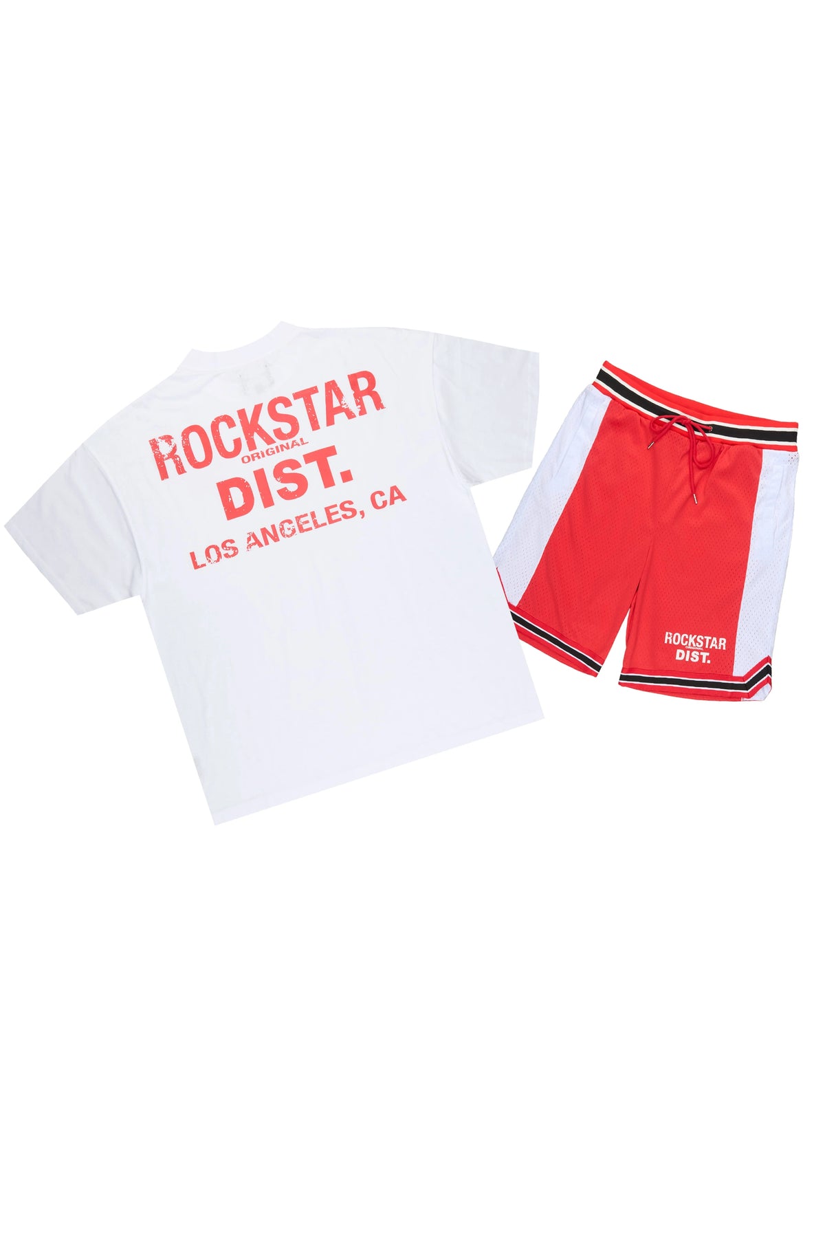Suzano White/Red T-Shirt/Short Set