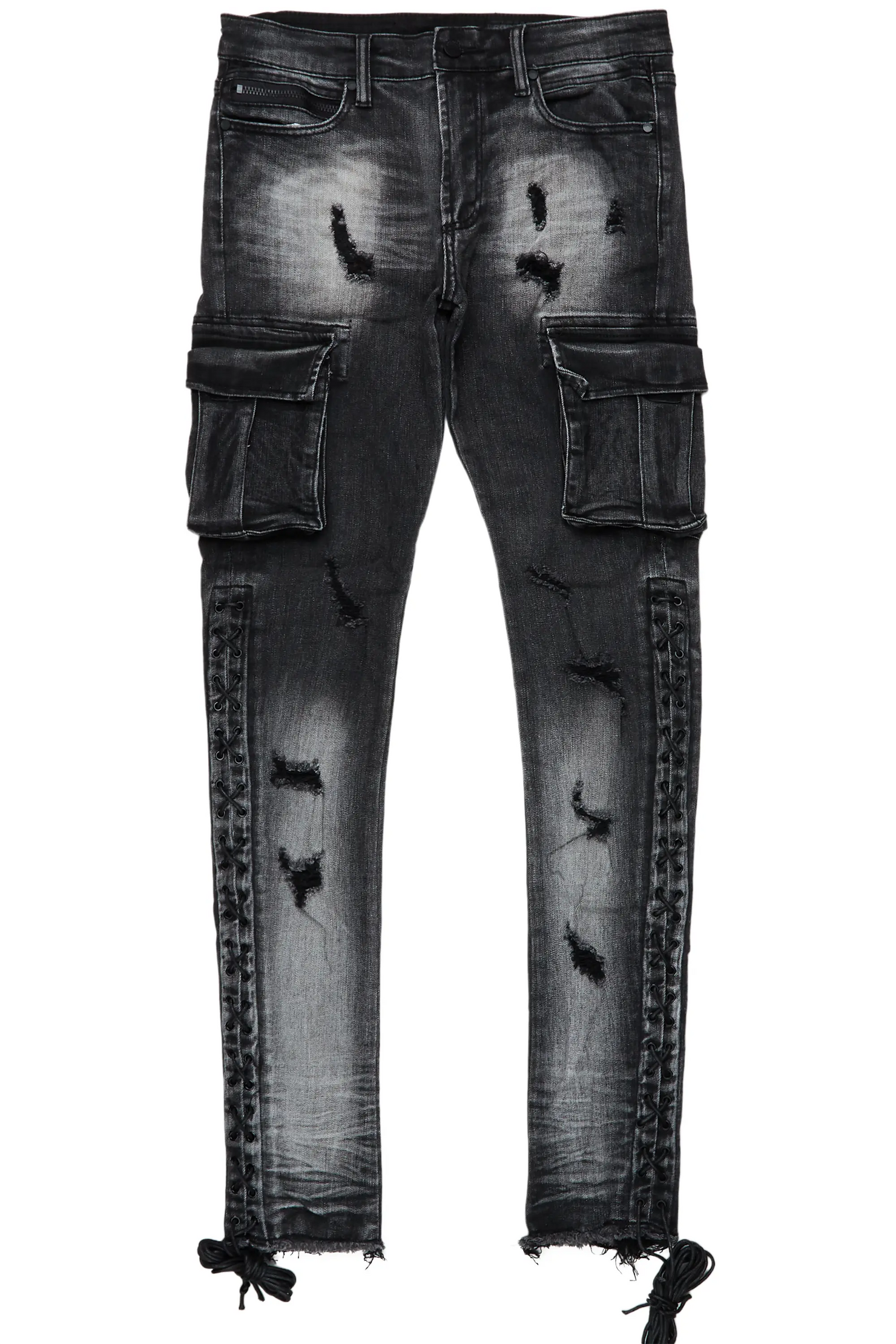 Ronoh Grey Wash Stacked Flare Jean