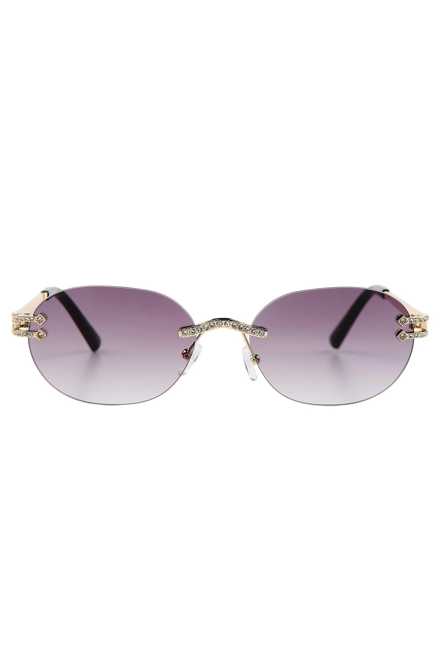 Draky Black/Gold Oval Sunglass